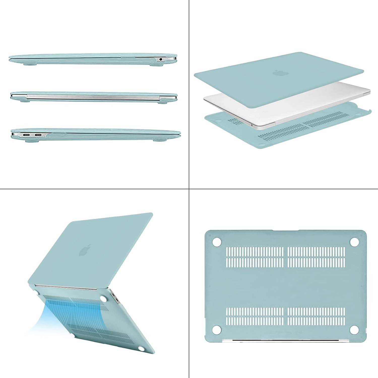 Aquamarine Hard Shell Case for MacBook Air 13 inch A2337 M1 A2179 A1932 2018-202