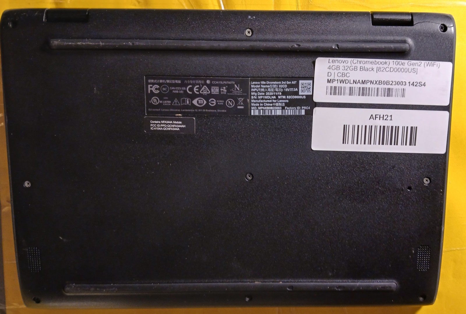 Lenovo Chromebook 100e Gen2 11.6″ 32GB N4000, Black
