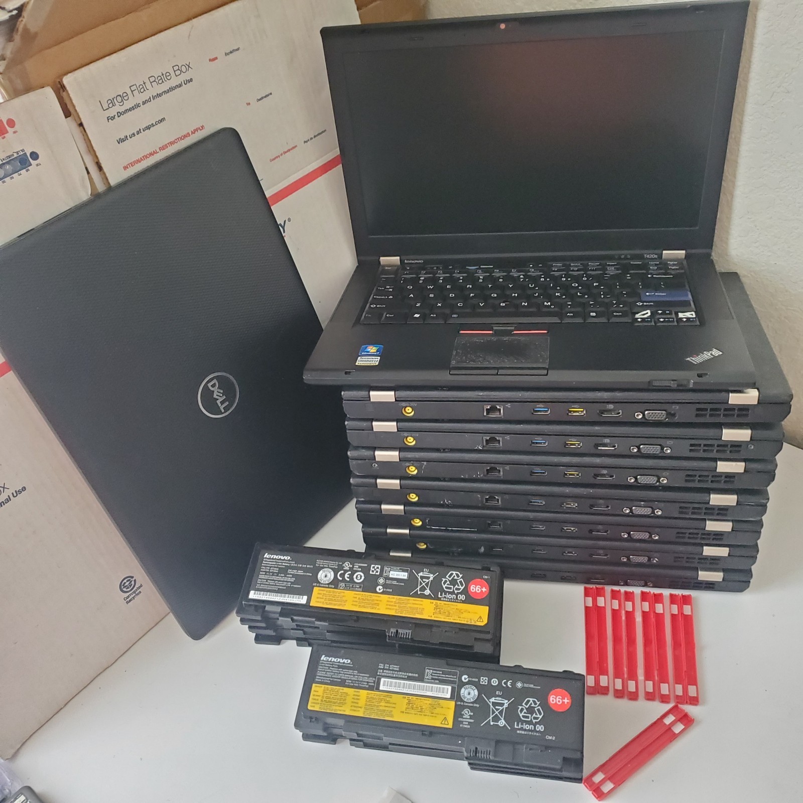 BULK LOTS 8 Lenovo T420s laptops i5-2540M 256/128GB SSD 8GB RAM 16×9 & Dell 3593