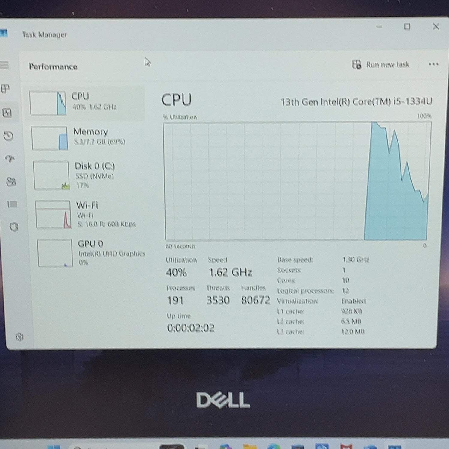 Dell 15 DC15250 15.6″ i5-1334U 1.3GHz 8GB RAM 512GB SSD