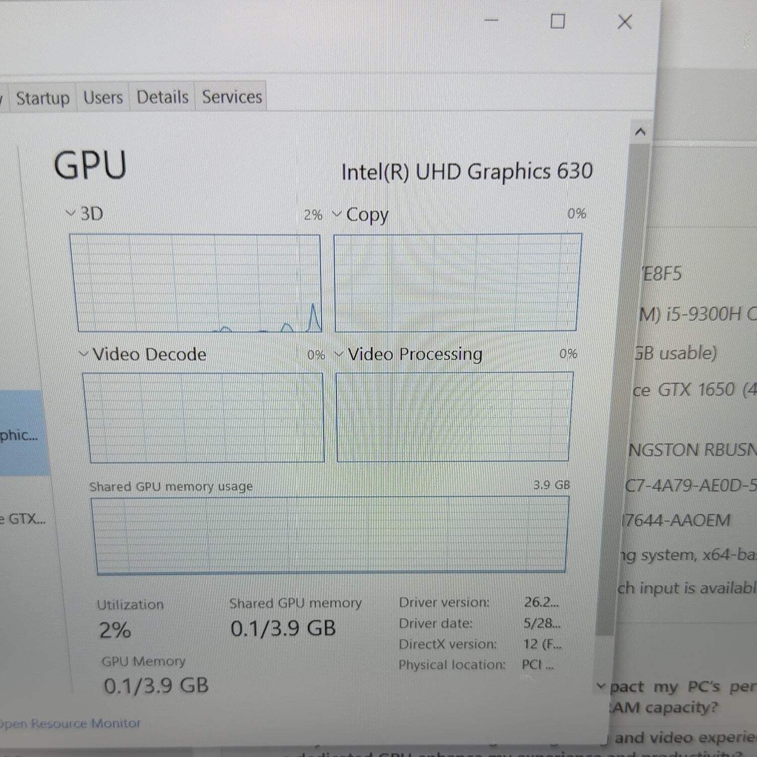 Acer Nitro 5 AN515-54 15.6″ i5-9300H 2.4GHz 8GB RAM 256GB SSD GeForce GTX 1650