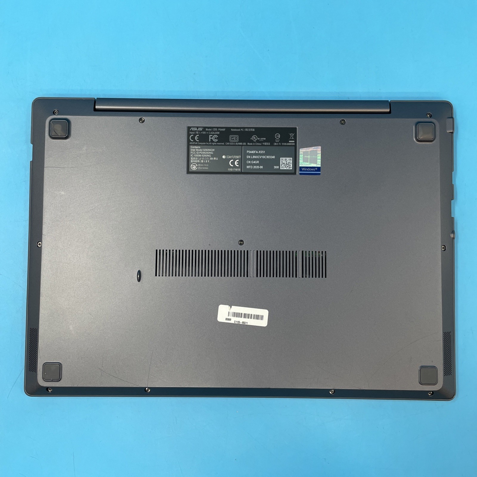 Asus Expertbook P5440FA | i5-8265U | 8GB RAM | 256GB SSD | WIN 11 PRO | 74% BATT
