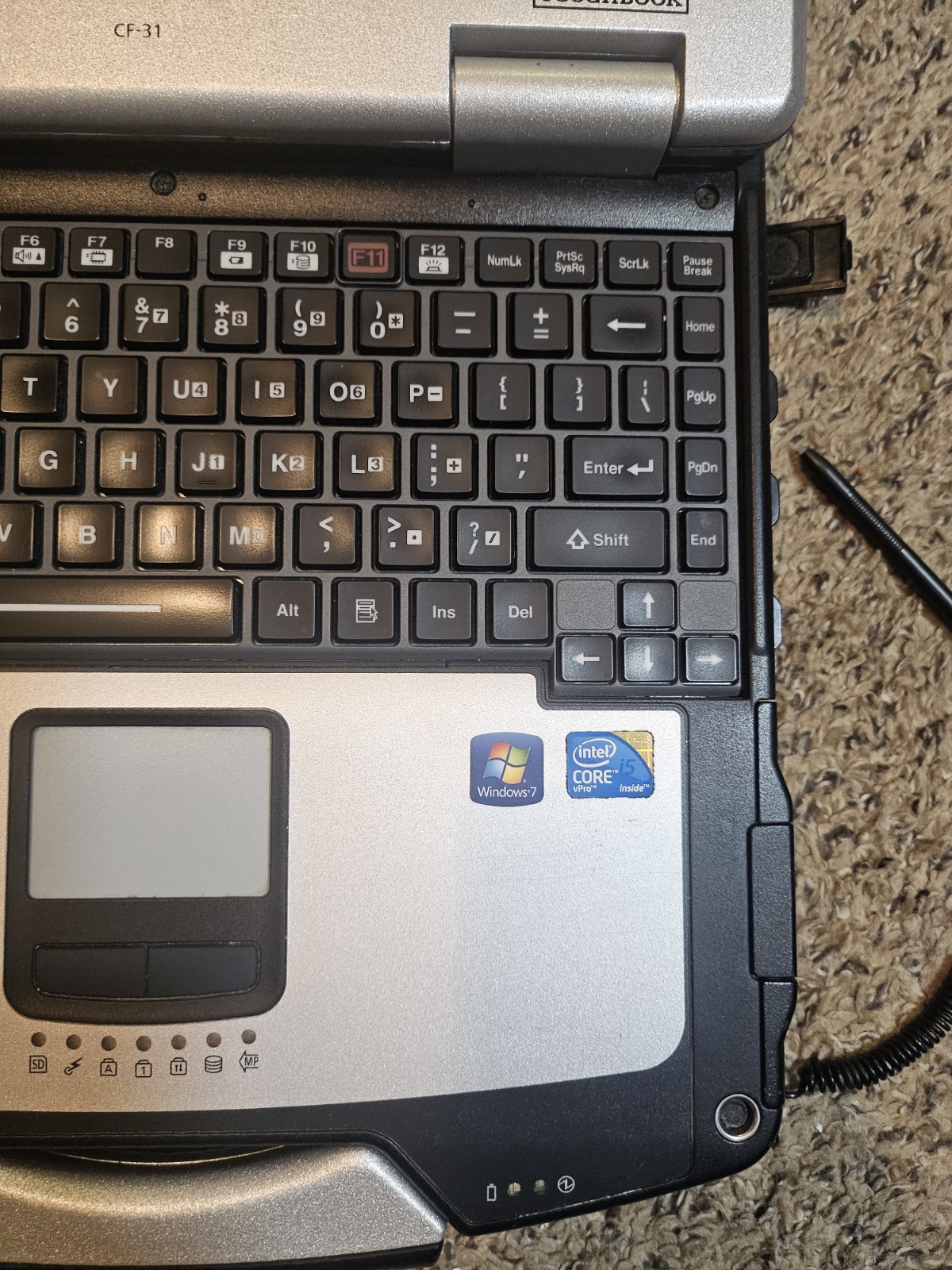 Panasonic ToughBook CF-31 Intel Core i5-M520 13″ 4gb ram works well no HDD