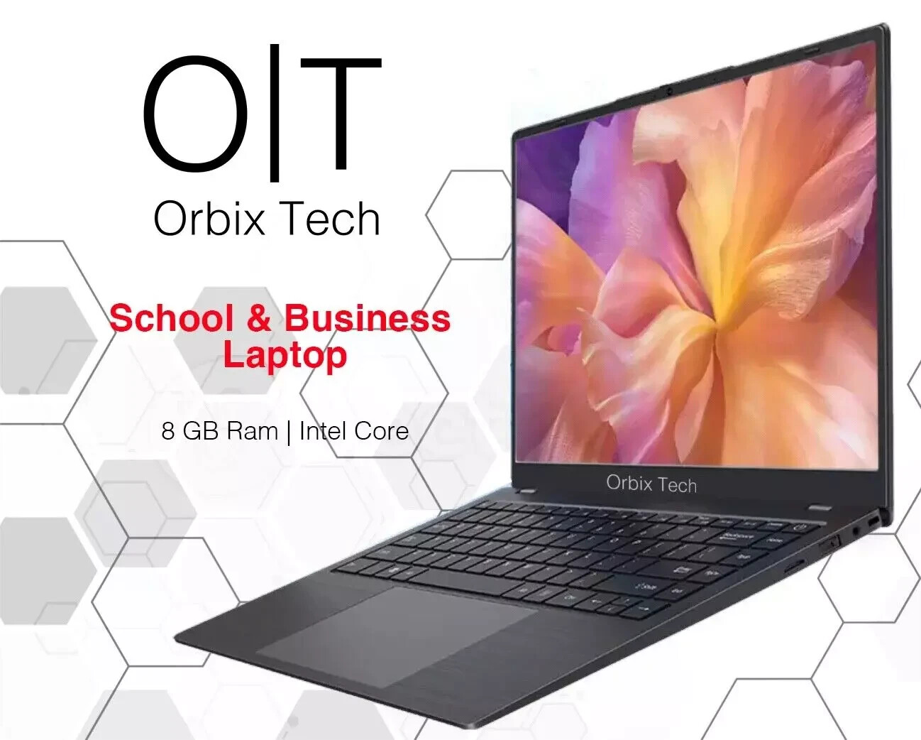 Orbix Tech School & Work – 14″ Laptop – Windows 11, 8GB Mem, 128GB SSD, Intel