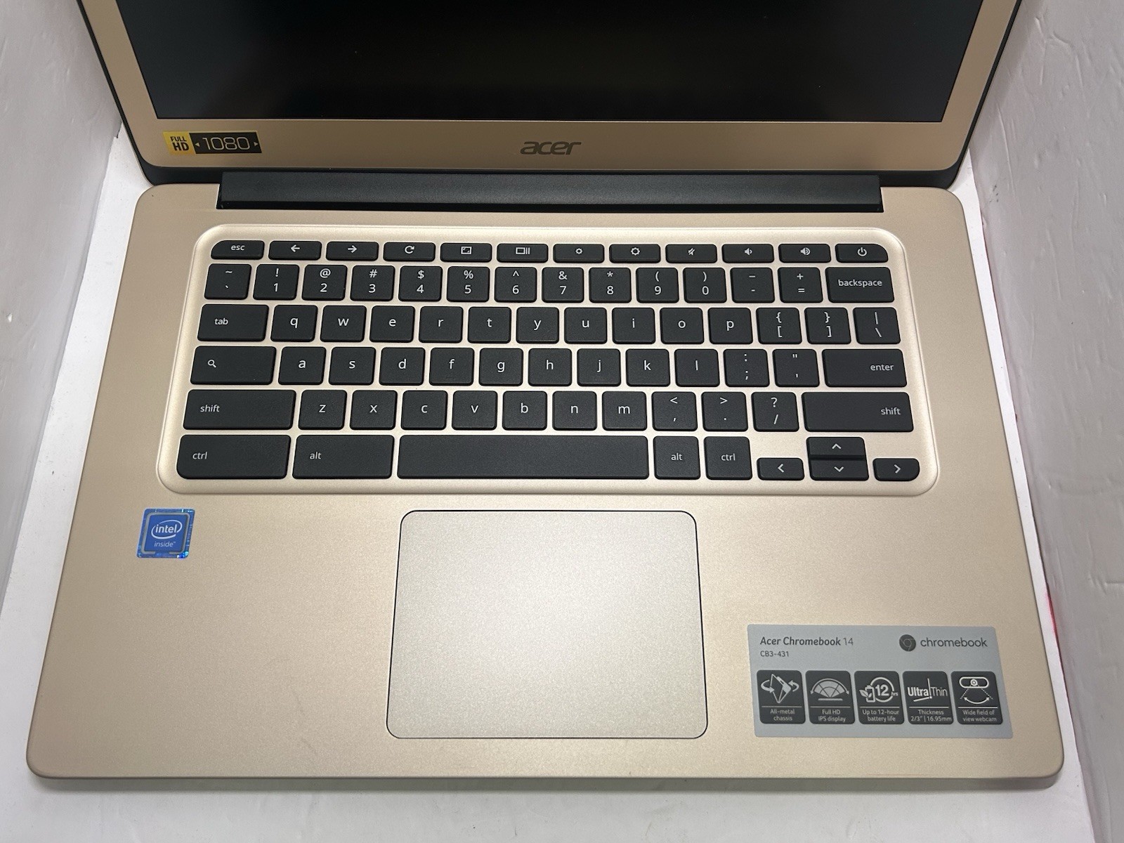 Acer Chromebook 14 CB3-431 14″ FHD Celeron N3160 1.6GHz 4GB RAM ChromeOS