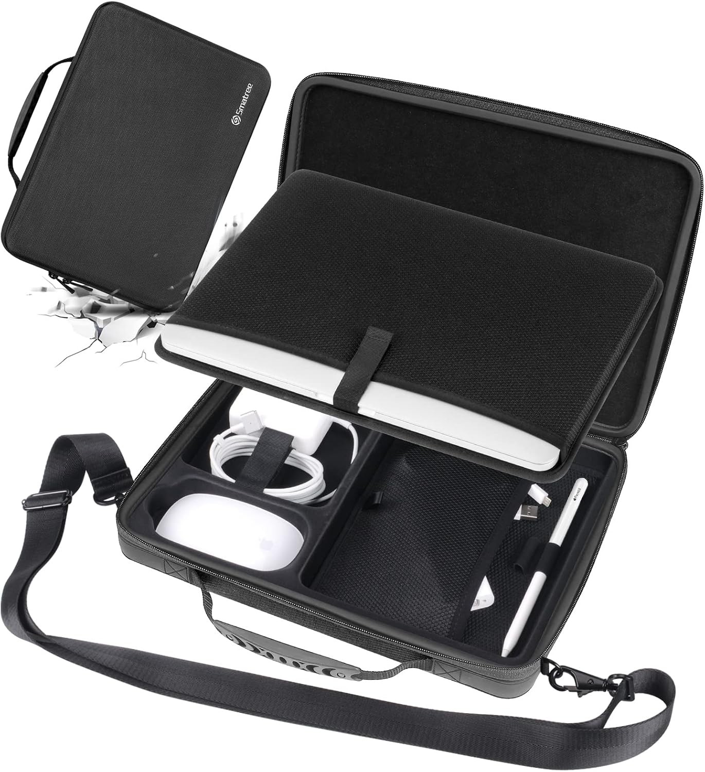 Black Hard Case for 14.2″ MacBook Pro M5 2025/2024 M4/2023 A2918, Durable Design