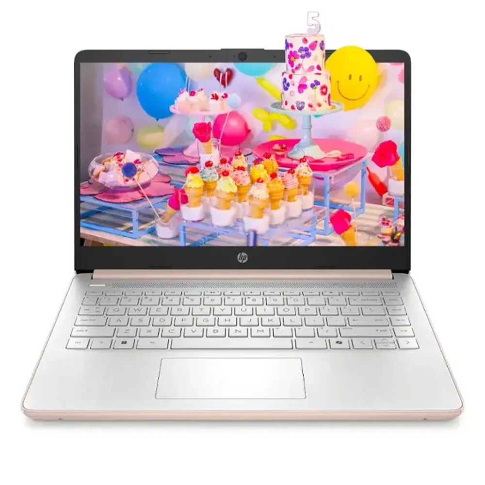 HP 14″ Student Laptop, Intel N150, 16GB RAM, 192GB Storage, Win11 Pro, Rose Gold