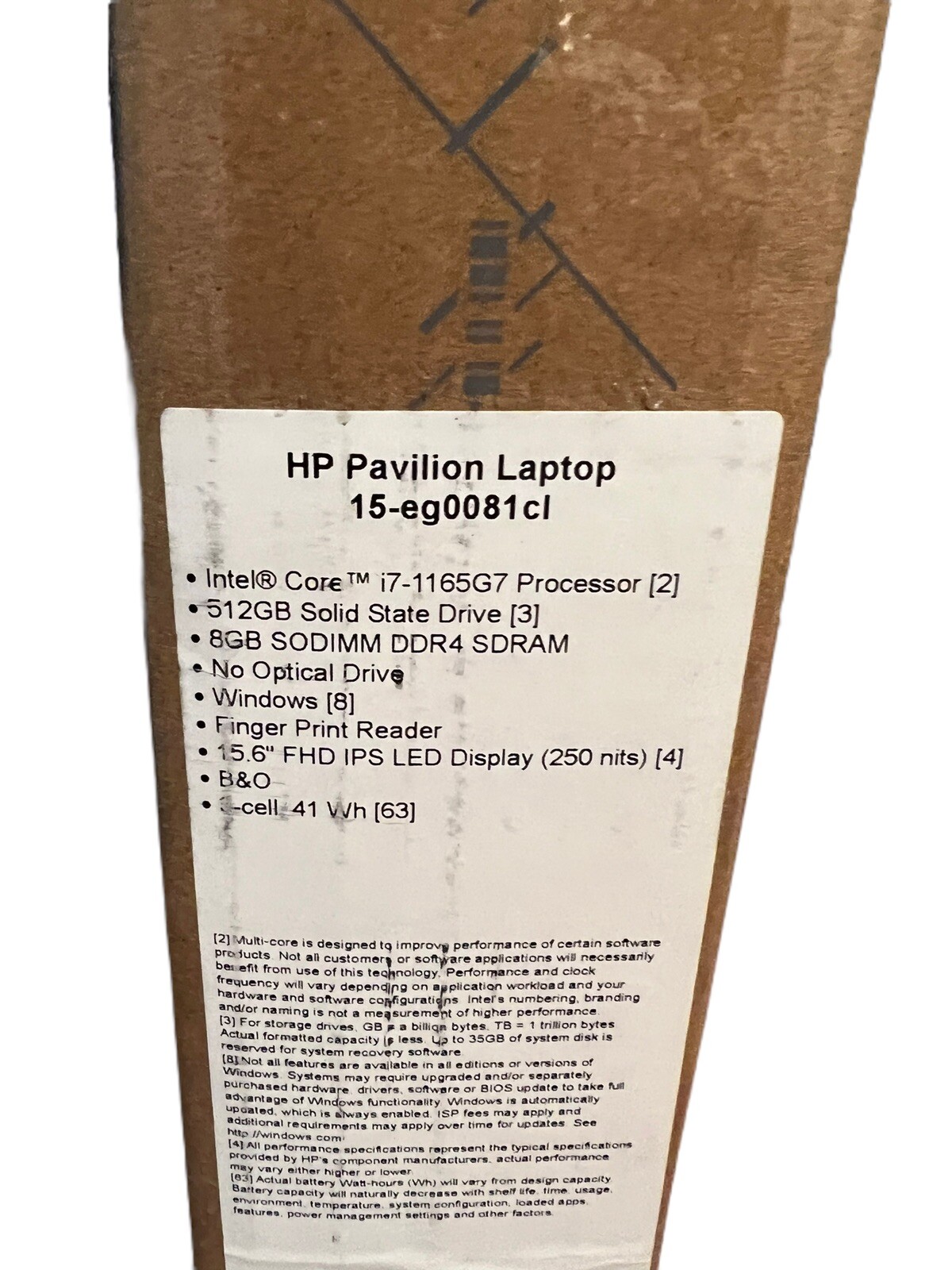 HP Pavilion Laptop 15.6″ FHD Core i7-1165G7/ 8GB Ram/ 512GB SSD SEALED!