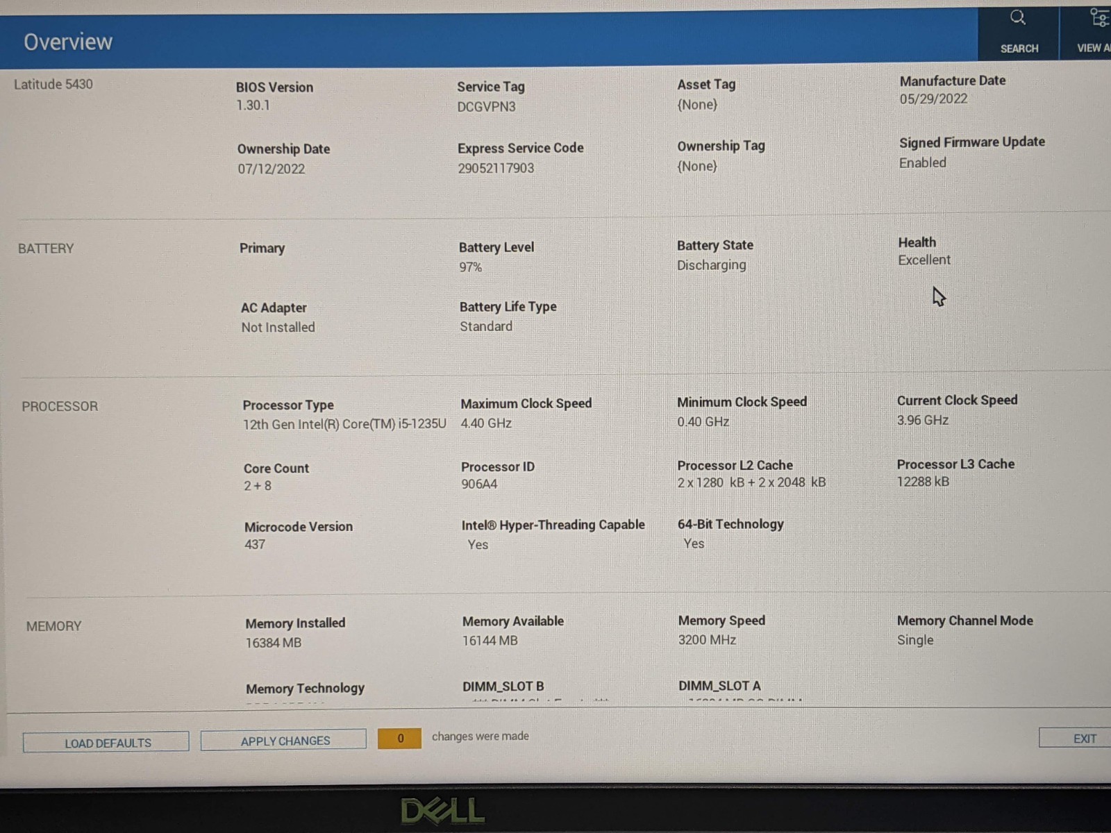 Dell Latitude 5430 14″ FHD Intel Core i5-1235U 1.3GHz 16GB 256GB SSD W11Pro +PA