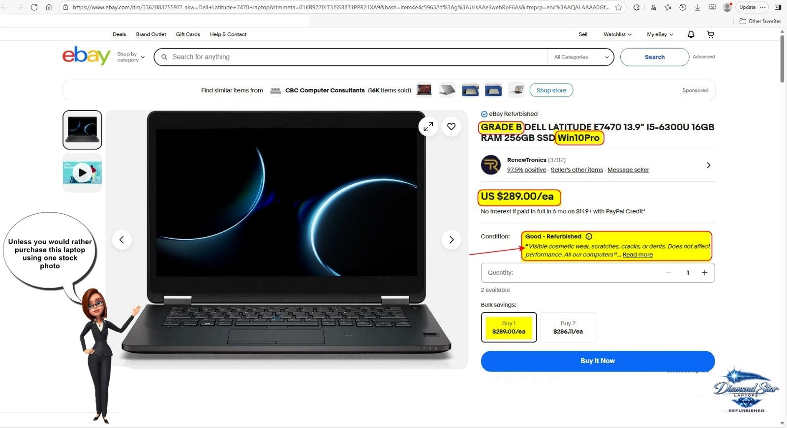 DELL LATITUDE E7470 14″ i5 @2.40GHz 16GB RAM 256GB SSD Win 11 Pro FAST
