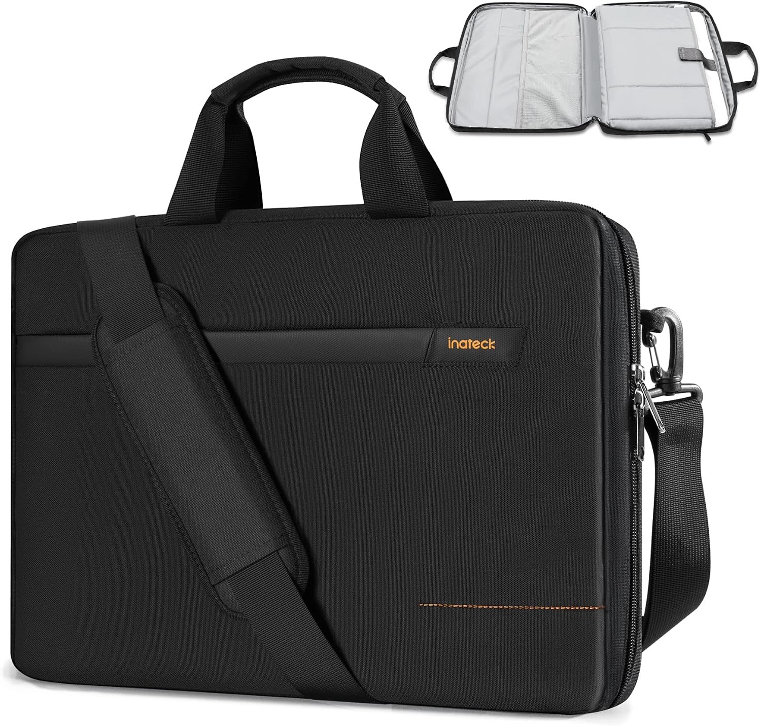 TSA Approved 15.6 Inch Laptop Bag Case for Men and Women, Includes Trolley Strap