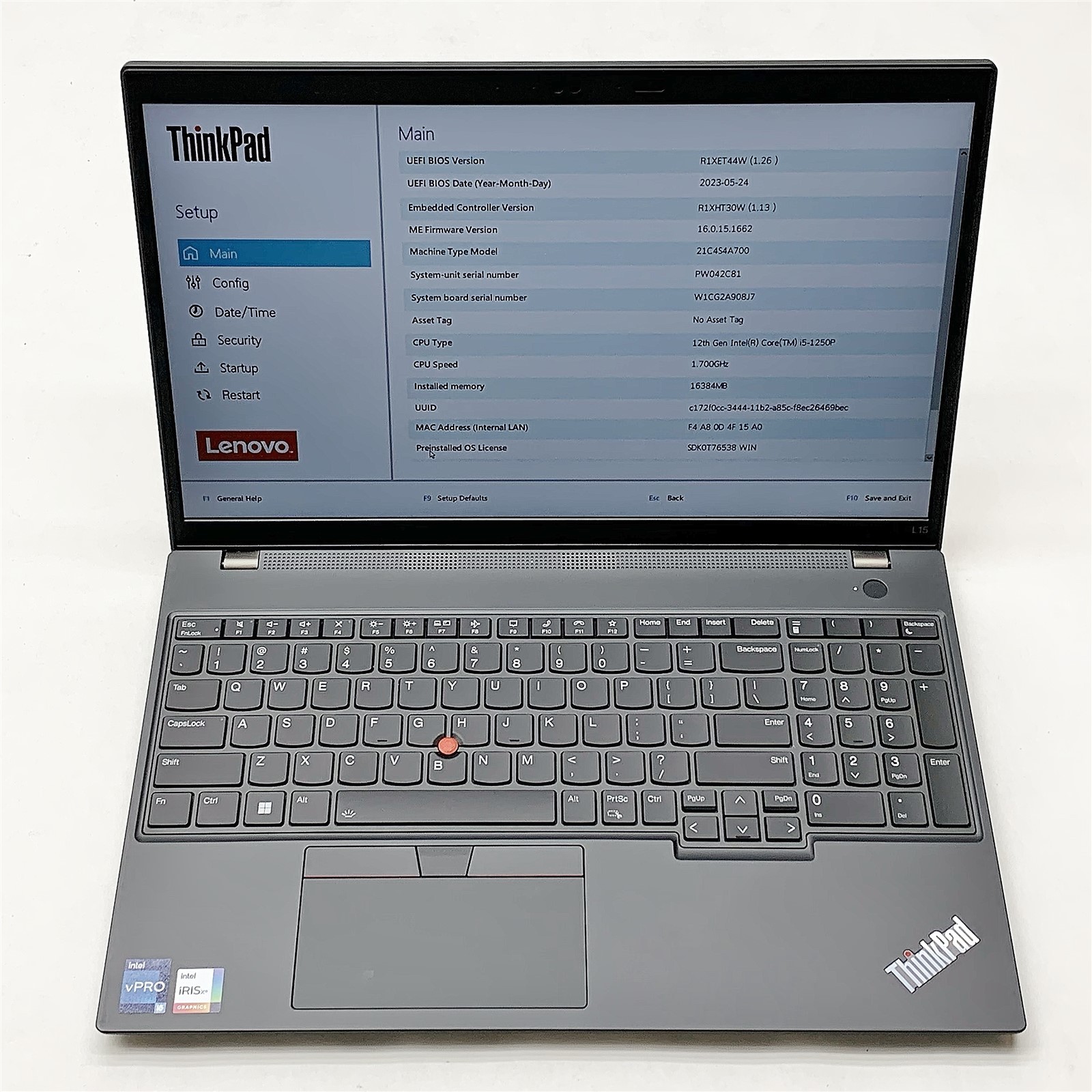 Lenovo ThinkPad L15 Laptop i5 1250p 1.70GHZ 15.6″ FHD 16GB NO HDD BIOS LOCKED