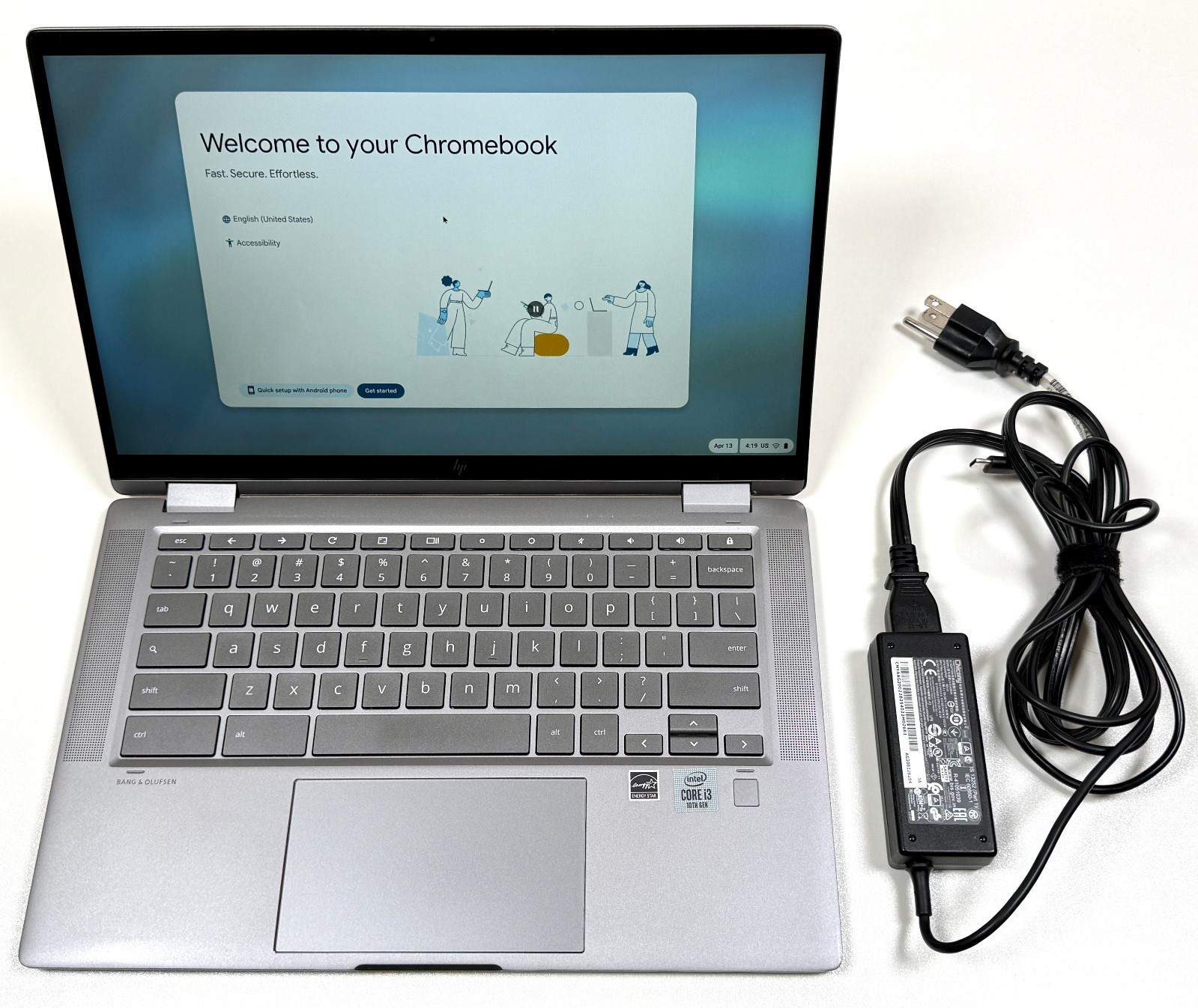 HP Chromebook x360 14c-ca0053dx 14″ Touch 2.1GHz i3-10110U 8GB RAM 64GB eMMC SSD