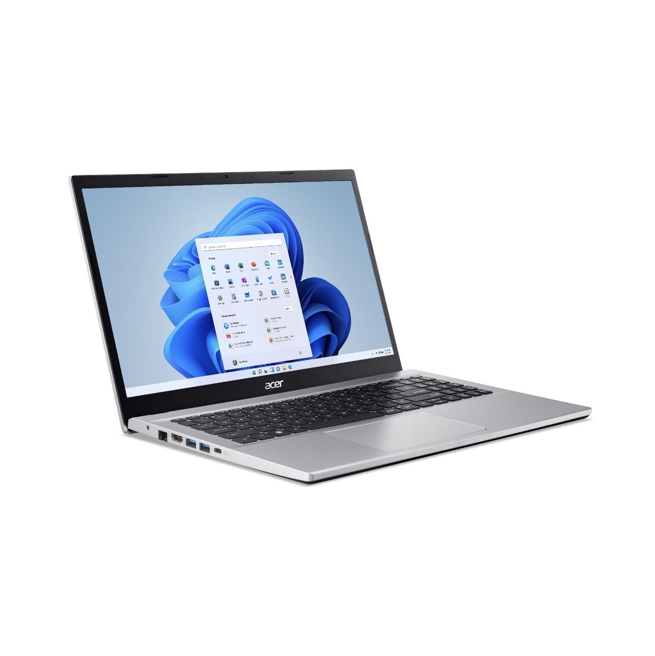 Acer Aspire 3 15.6 inch Laptop AMD Ryzen 7-5700U 16GB RAM 512GB SSD Pure Silver