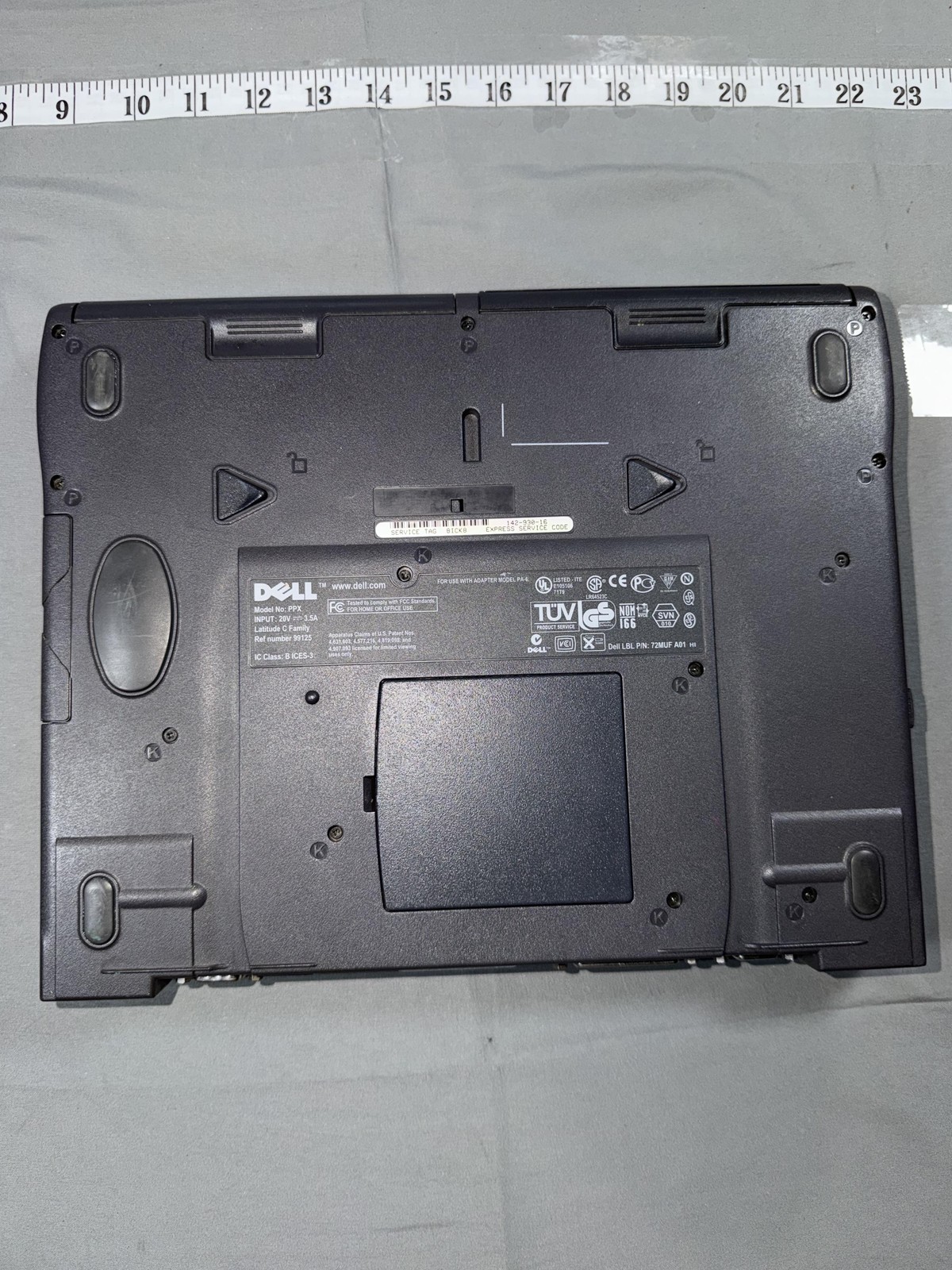 Vintage Dell Latitude CPx PPX Laptop Intel Pentium 3 14.1in Gray Notebook Parts