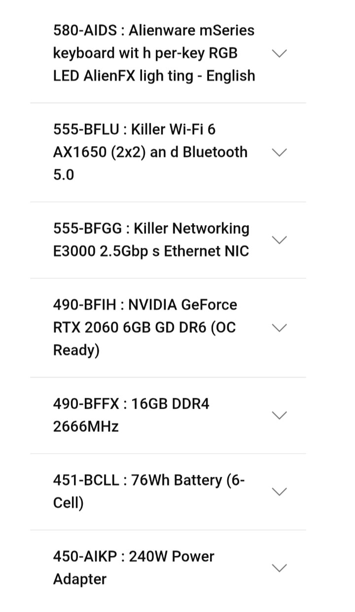 Alienware M15 R2 PARTS OR REPAIR Intel i7-9 – 16GB RAM – NVIDIA RTX 2060