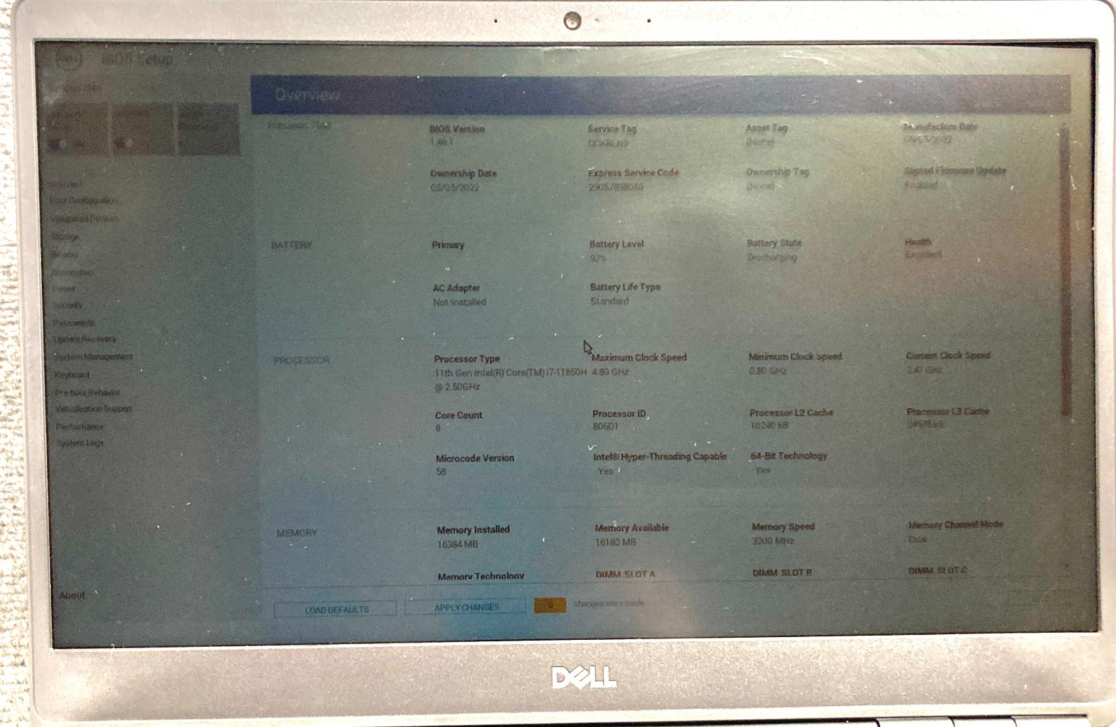 Dell Precision 7560 15.6″ Laptop i7-11850H 16GB RAM 512GB NVMe, As Is