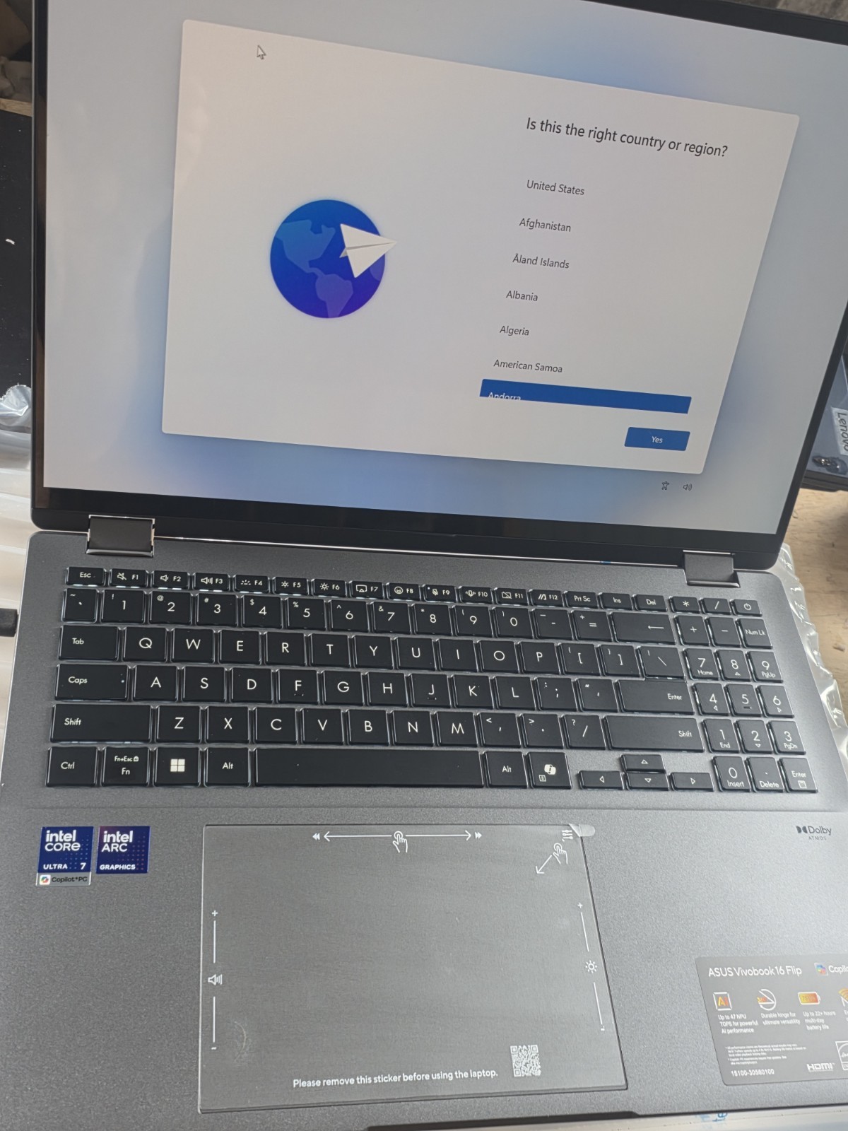 Asus VivoBook TP3607SA-PS77T 16″ 3K OLED Touch Ultra 7 258V 32GB 1TB W11H 2in1 A