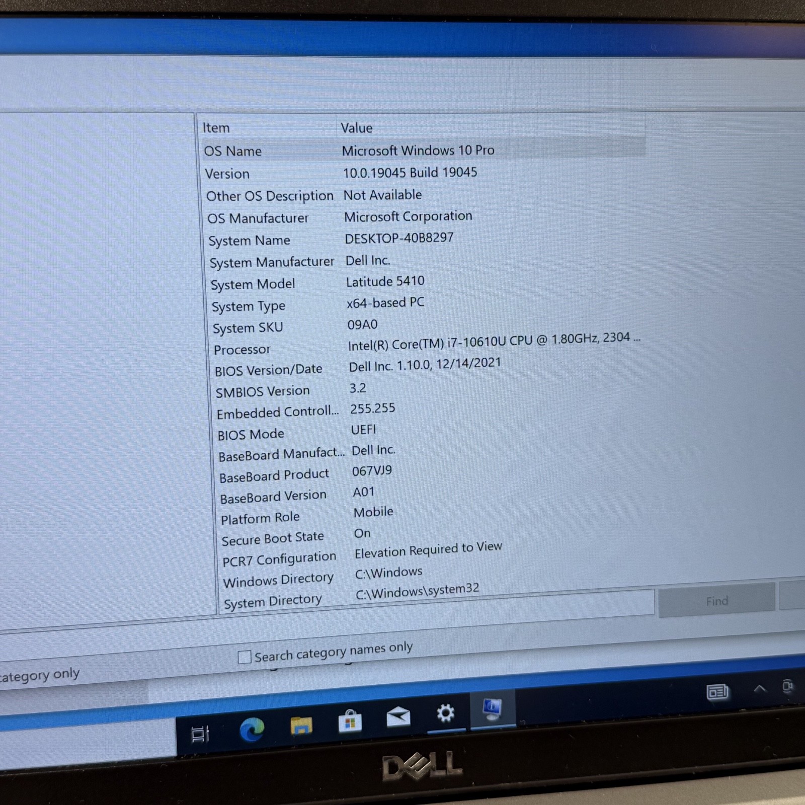 Dell Latitude 5410 14″ Laptop i7-10610U 1.8 GHz 16 GB 512 GB Win 10 Pro #H852