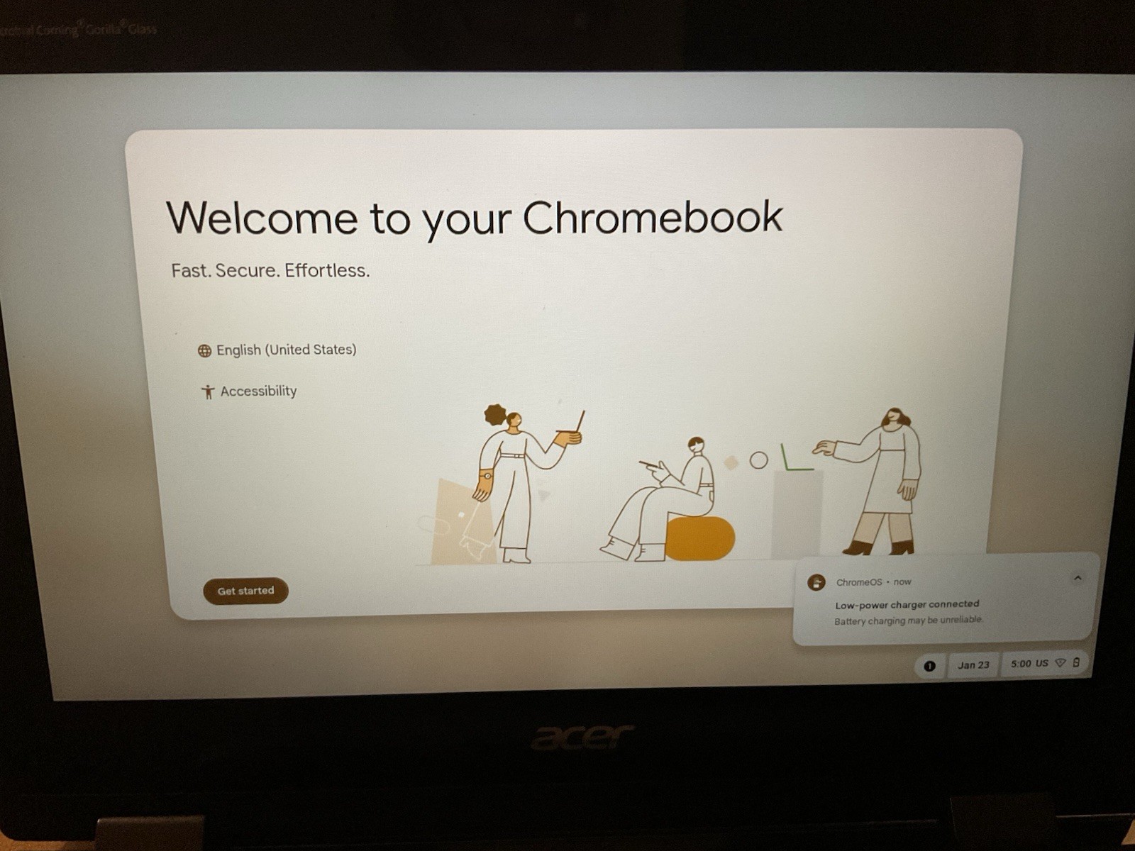 Acer Chromebook R752T 11.6in 4GB RAM 32GB eMMC touch screen fold for tablet
