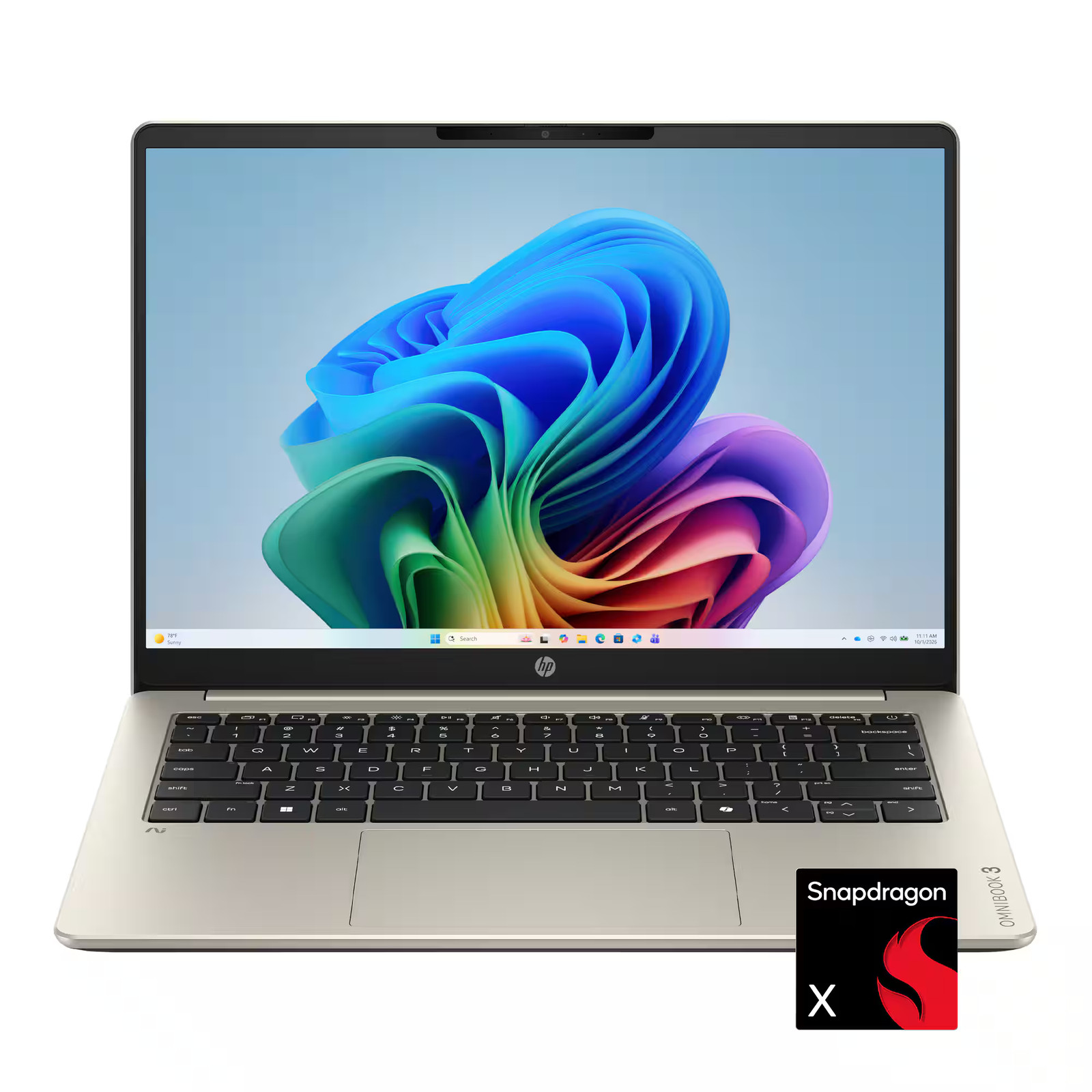 HP – OmniBook 3 – 14″ 2K Touchscreen Laptop – Snapdragon X – 16GB Memory – 51…
