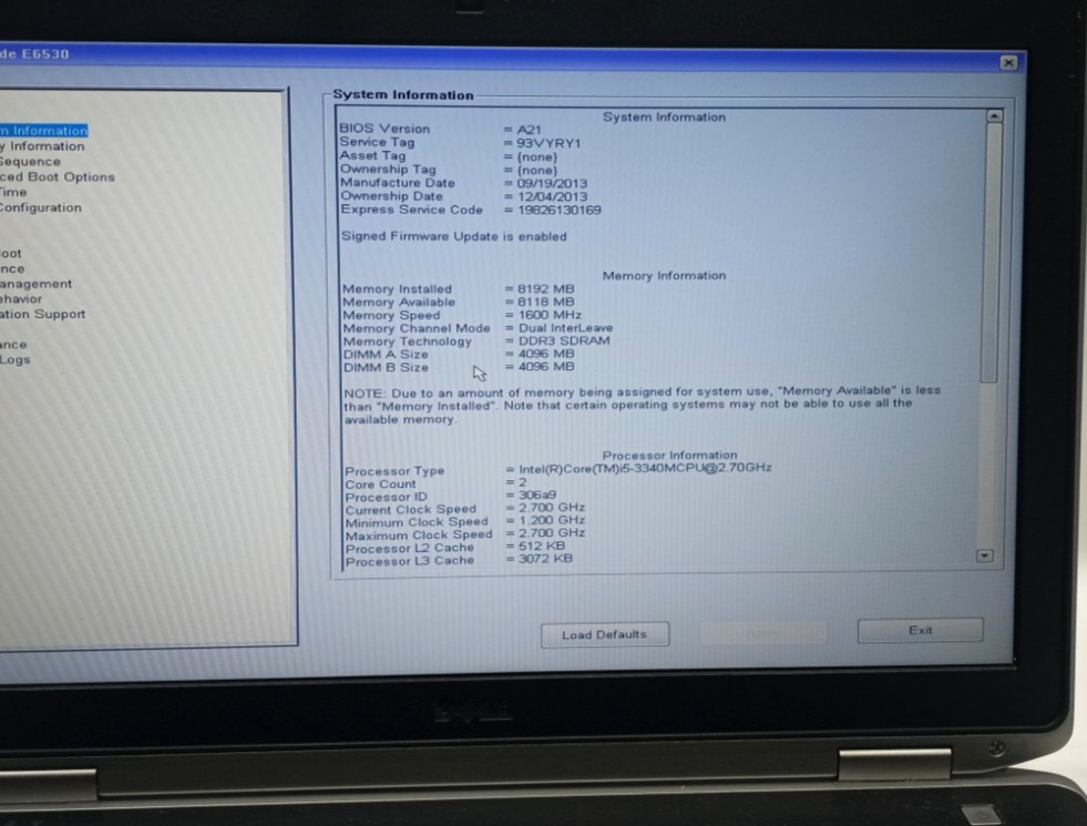 Lot of 2 Dell Latitude E6530 i5&i7-3rd Gens 6GB RAM No HDD/OS No Battery MC111*