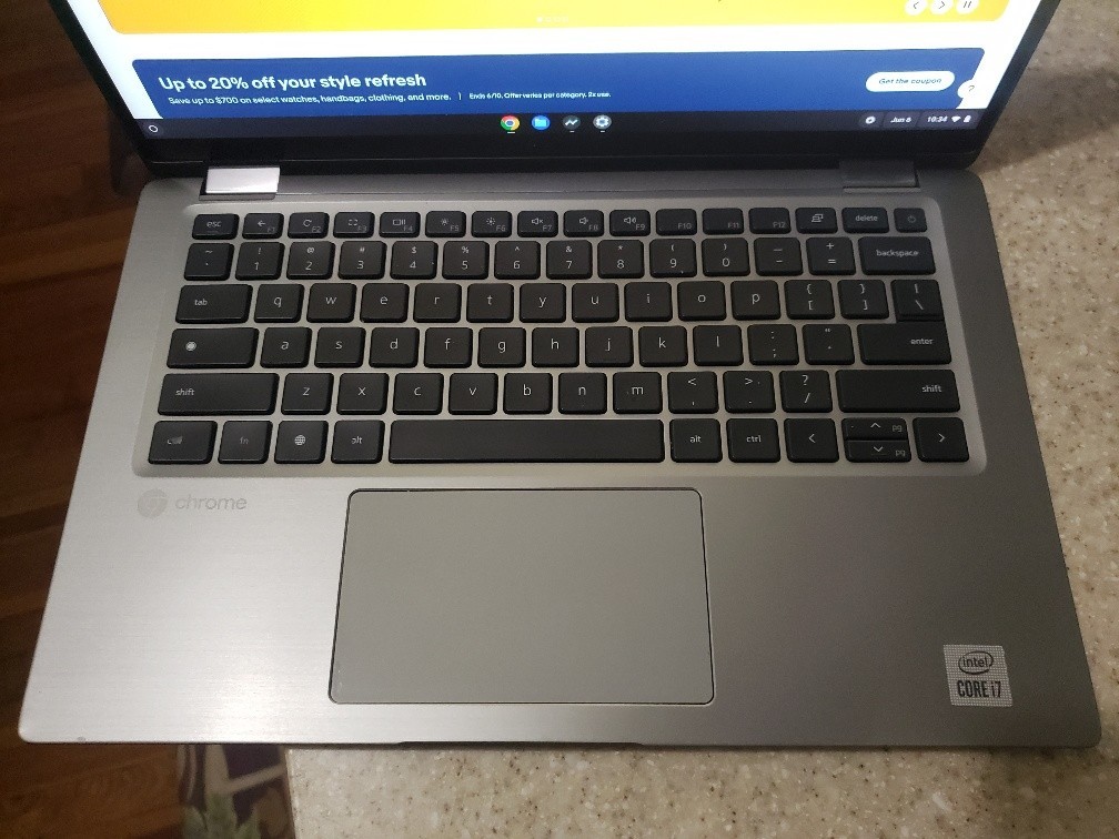 14″ DELL LATITUDE 7410 CORE i7-10610U 1.80 GHZ 128GB SSD 16GB RAM CHROMEOS