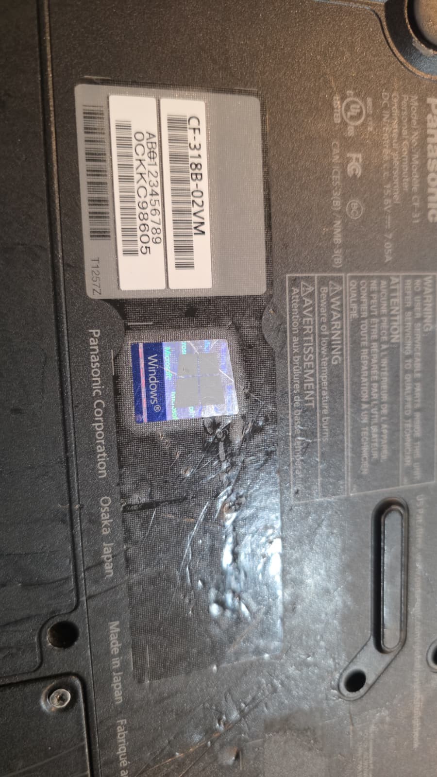 Panasonic Toughbook CF-31 MK6 i5-7300U 16GB 256GB SSD 4G GPS Rugged Laptop