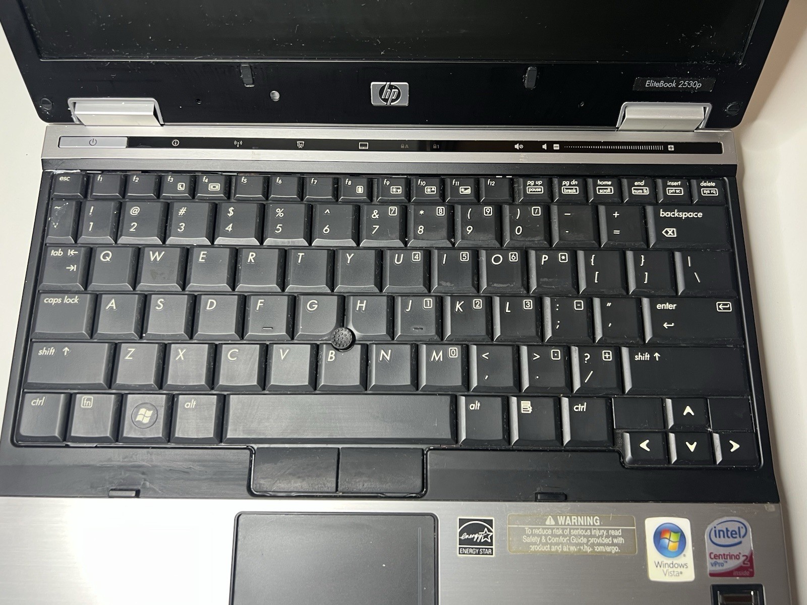 HP EliteBook 2530P Laptop | No power & For Parts | Good Cosmetic Condition