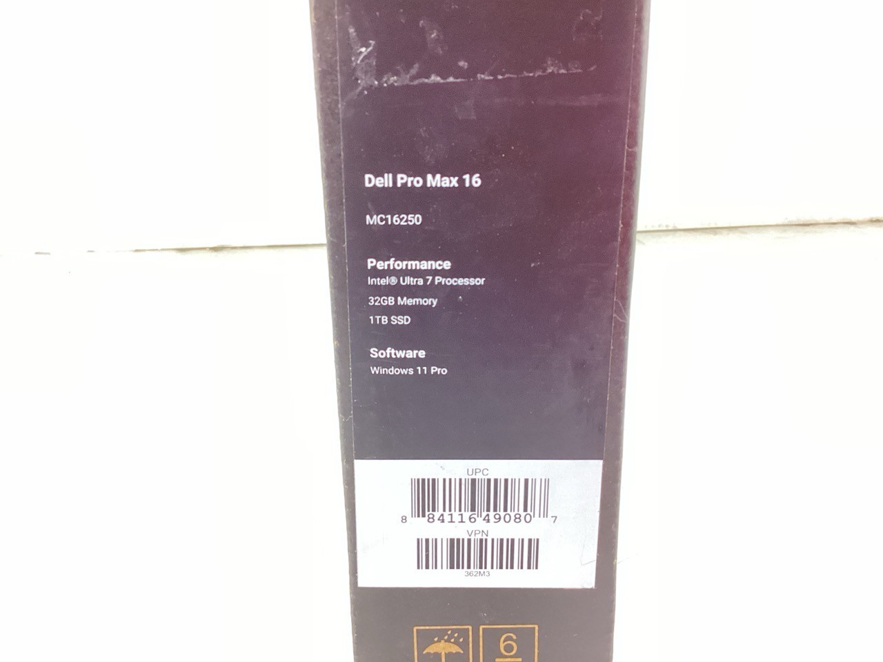 Dell Pro Max 16″ MC16250 Ultra 7 255H 32GB 1TB SSD WiFi 7 W11P – 362M3