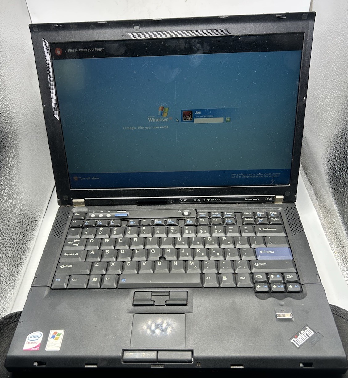 Lenovo ThinkPad R61i Tested Working Vintage “Needs To Be Factory Reset”