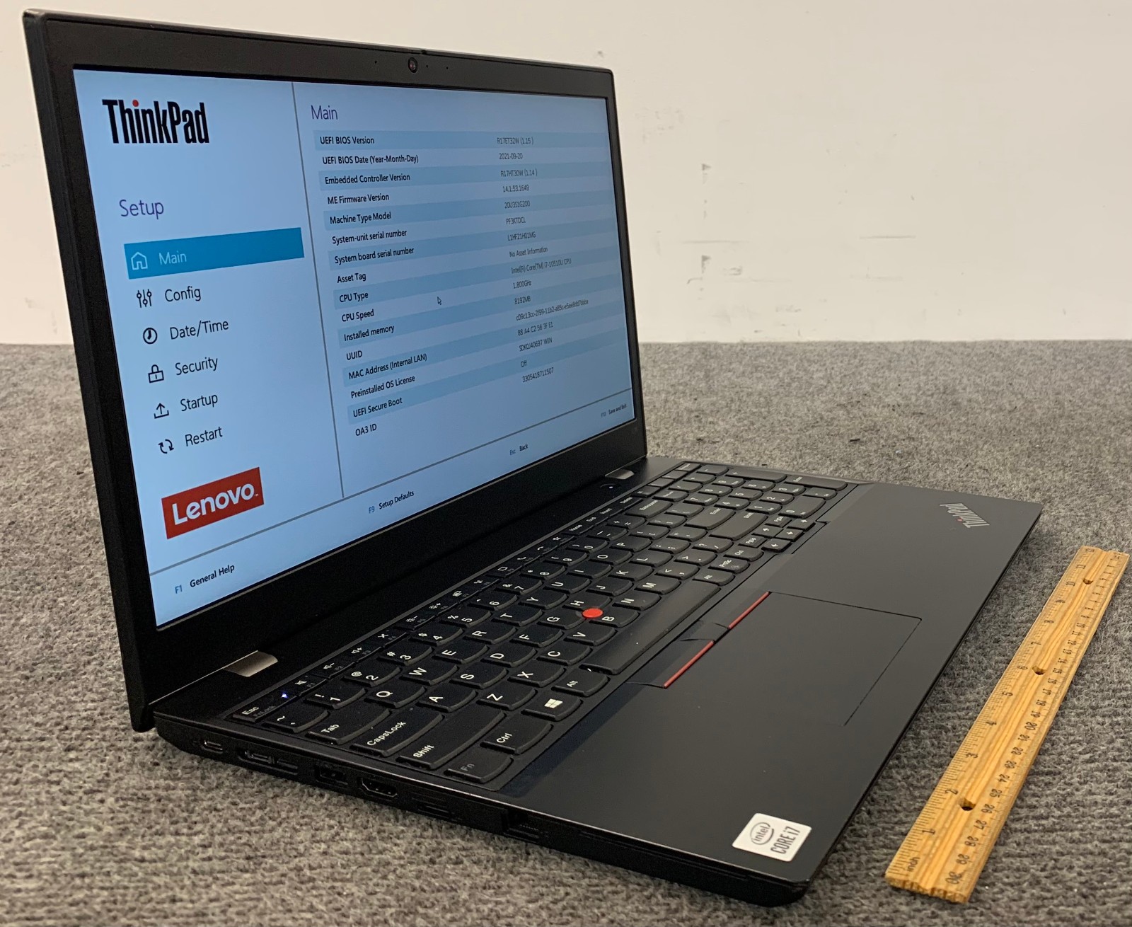 Lenovo ThinkPad L15 Gen 1 15.6″ Laptop i7-10510U, No RAM/Storage Remote Managed