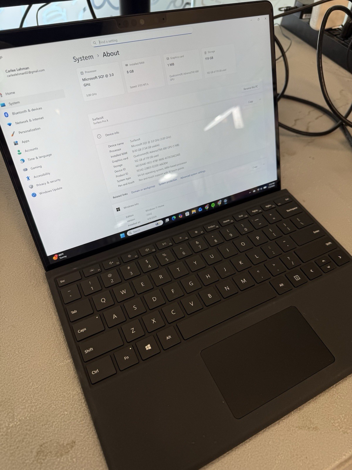 Microsoft Surface Pro X Cellular