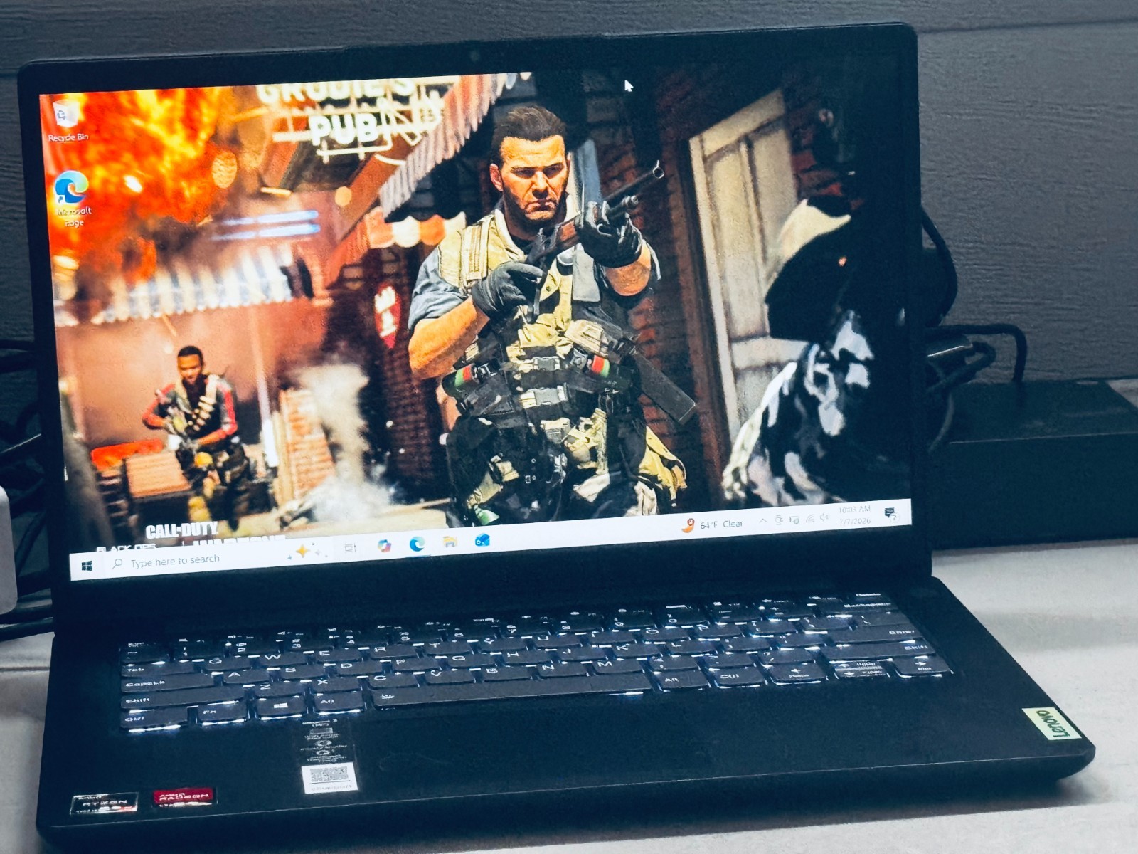Lenovo IdeaPad Gaming Laptop-AMD Ryzen 5-12GB RAM-256GB-2GB VIDEO-12hr. Battery