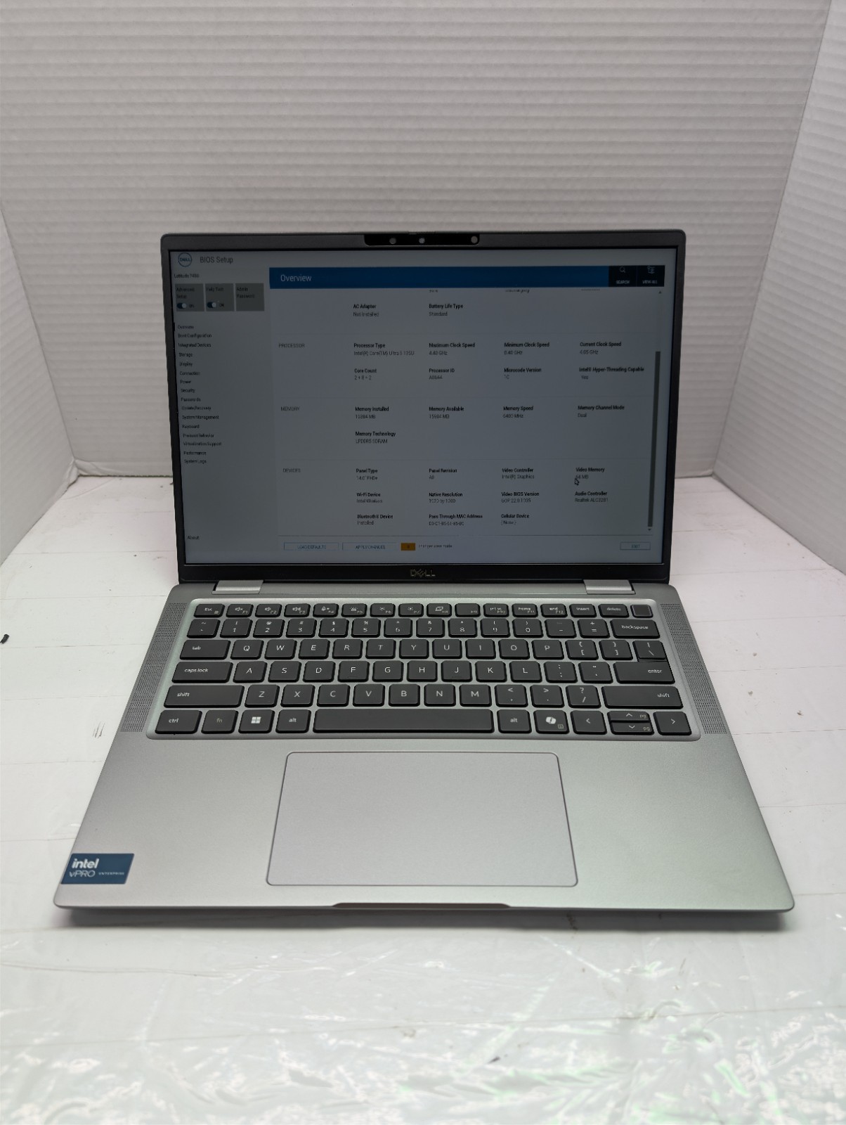 Dell Latitude 7450 14″ FHD+ ULTRA 5 135U 256GB SSD 16GB W11P Webcam FPR