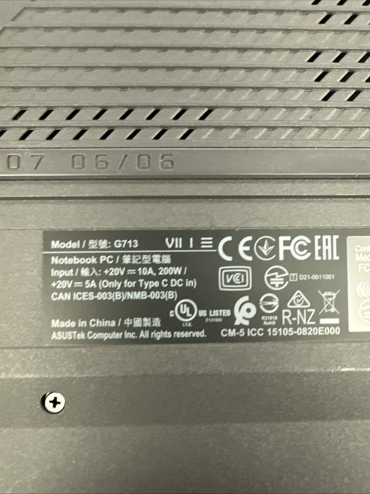 Rog Strix G713 5000 Series Laptop