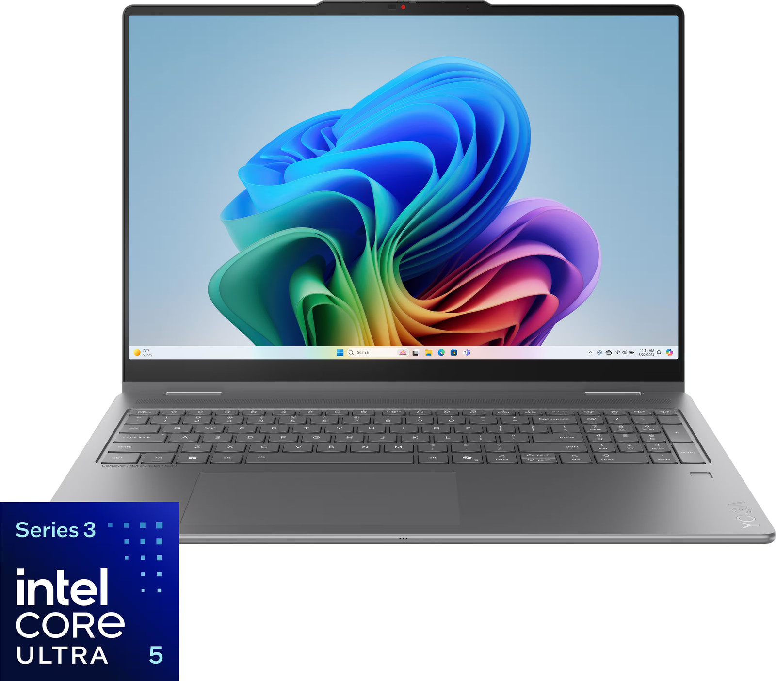 Lenovo – Yoga 7i 2-in-1 16″ 2K Touchscreen Laptop – Intel Core Ultra 5 Proces…