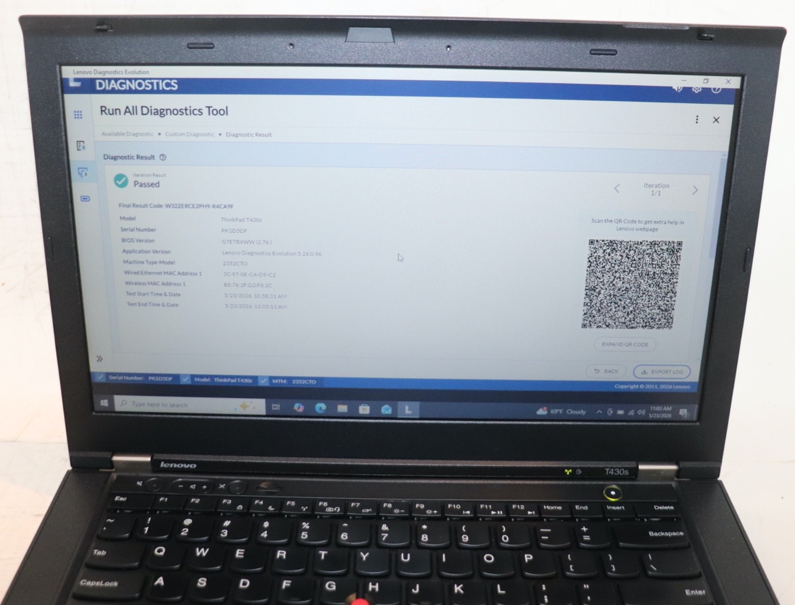 Lenovo ThinkPad T430s|Core i7@2.90 GHz|8GB RAM|256GB SSD|WIN10. PROF|Nvidia
