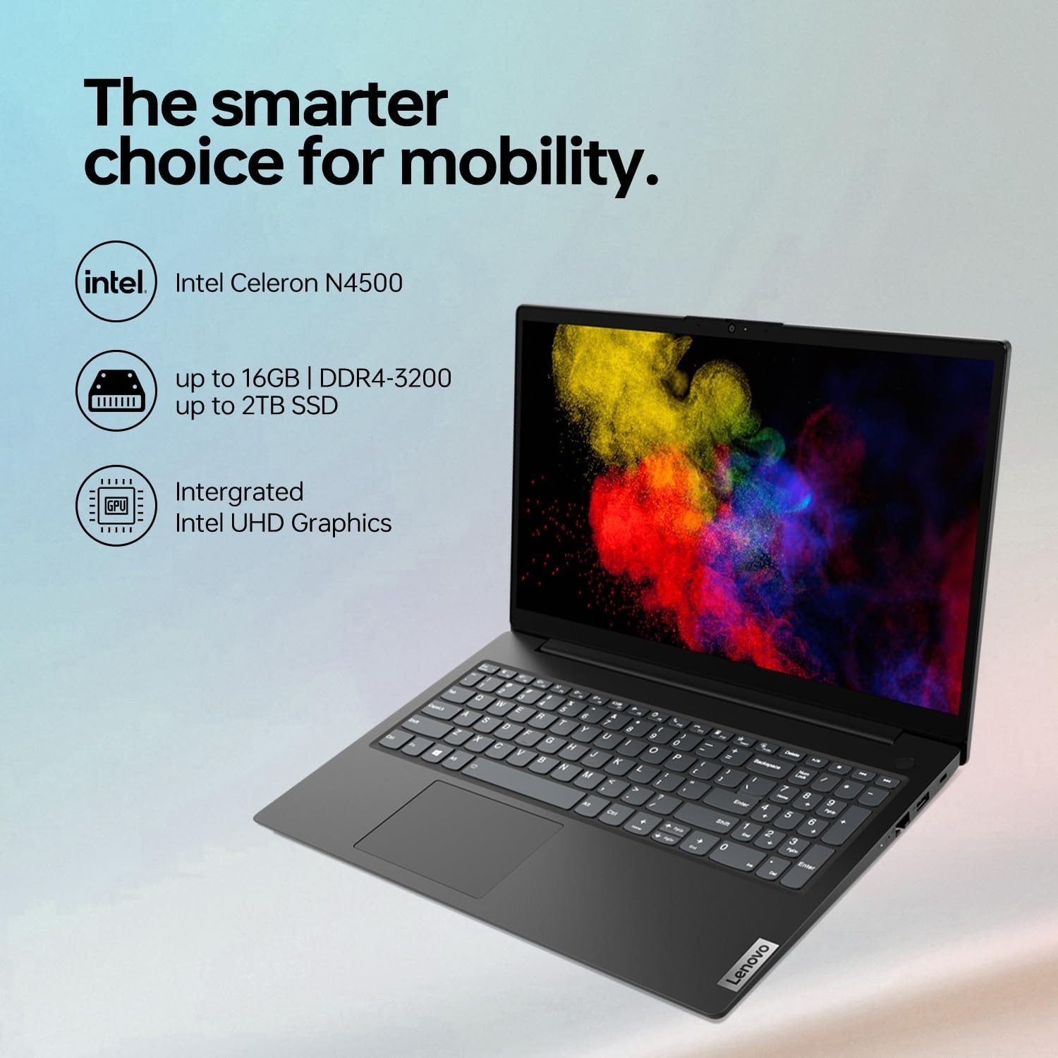 Lenovo V15 Lightweight Laptop, 15.6” 1080p Anti-Glare Display, Business