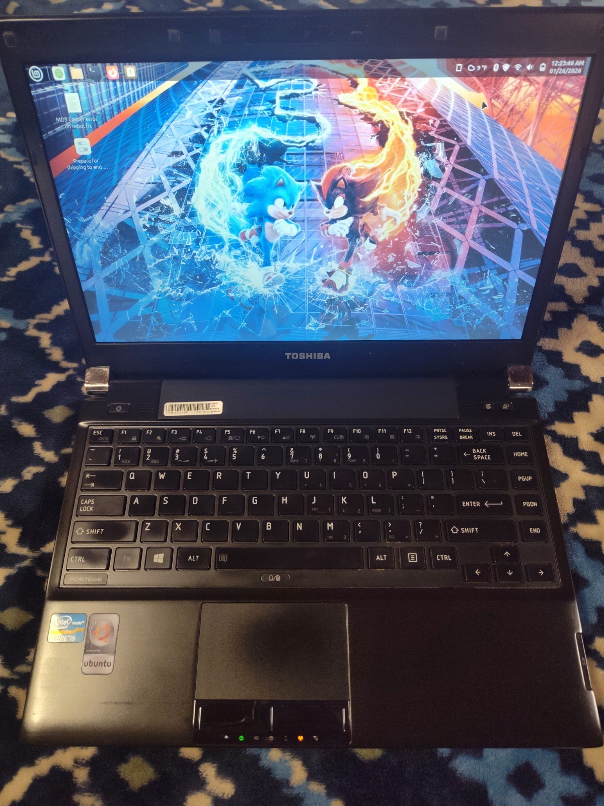 Toshiba Protege R930 Laptop, Intel I5 2.5ghz, 8gb RAM, 128gb SSD, Linux Mint 🕹️