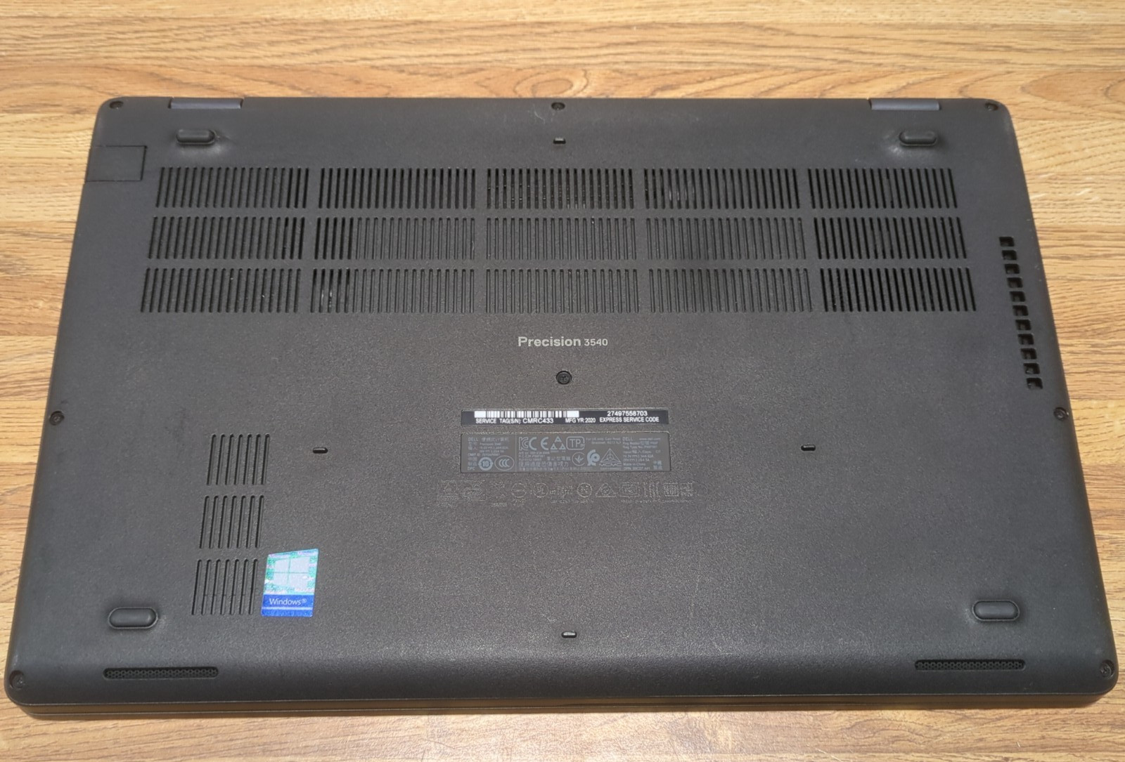 Dell Precision 3540 15.6″ Intel i5-8365U 8GB DDR4 NO HDD, Excellent Condition
