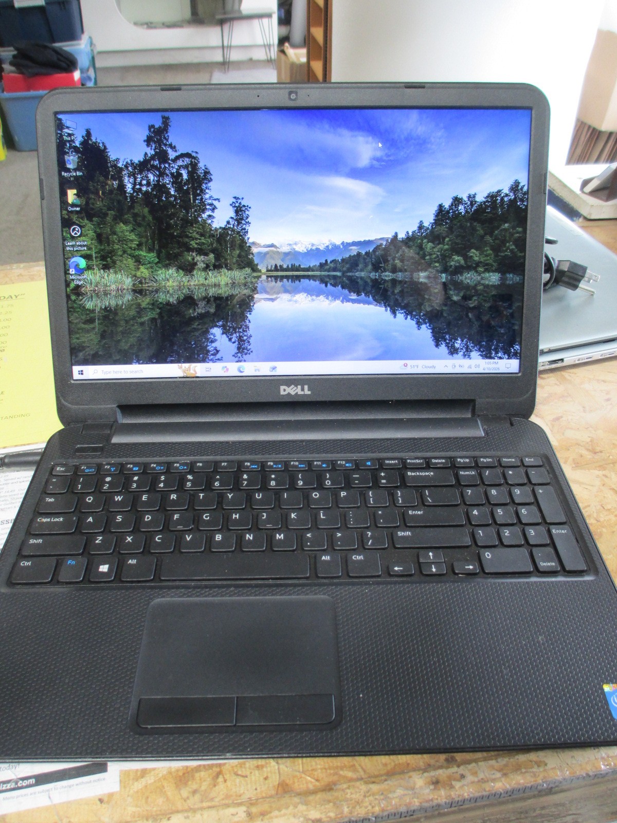 No Battery! Dell Inspiron 15 3531 Intel Celeron N2830 2.16GHz 350GB HDD 4GB RAM