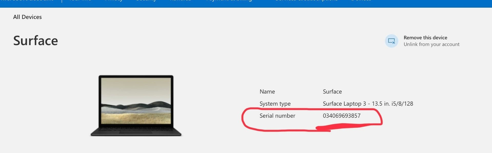 Microsoft Surface Laptop 3, 13.5″ Touch, i5-1035G7, 8GB, 128GB SSD ( VGY-00001 )