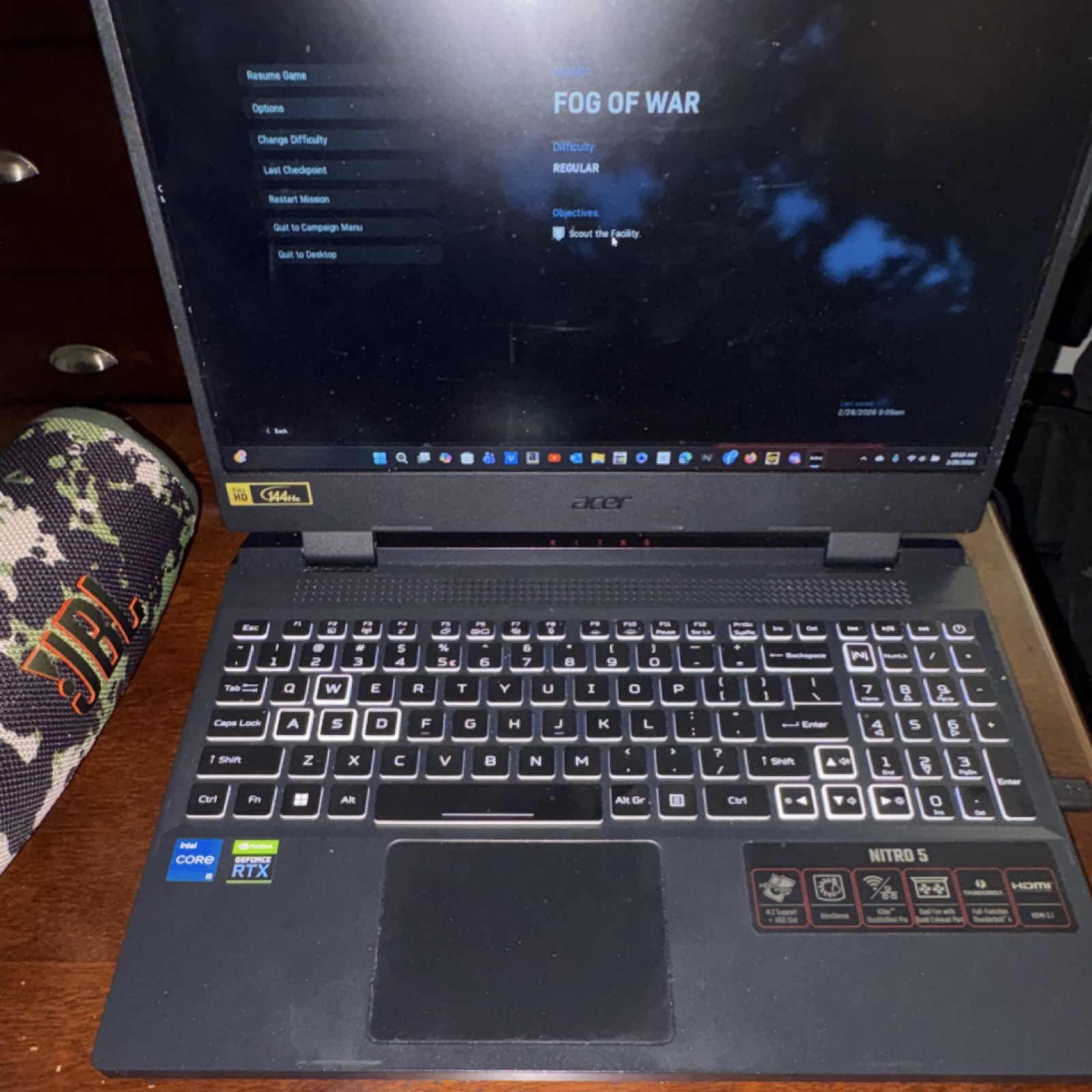 Acer Nitro 5 Gaming Laptop Intel Core i5 Nvidia RTX 3050ti 15.6″ FHD 144Hz