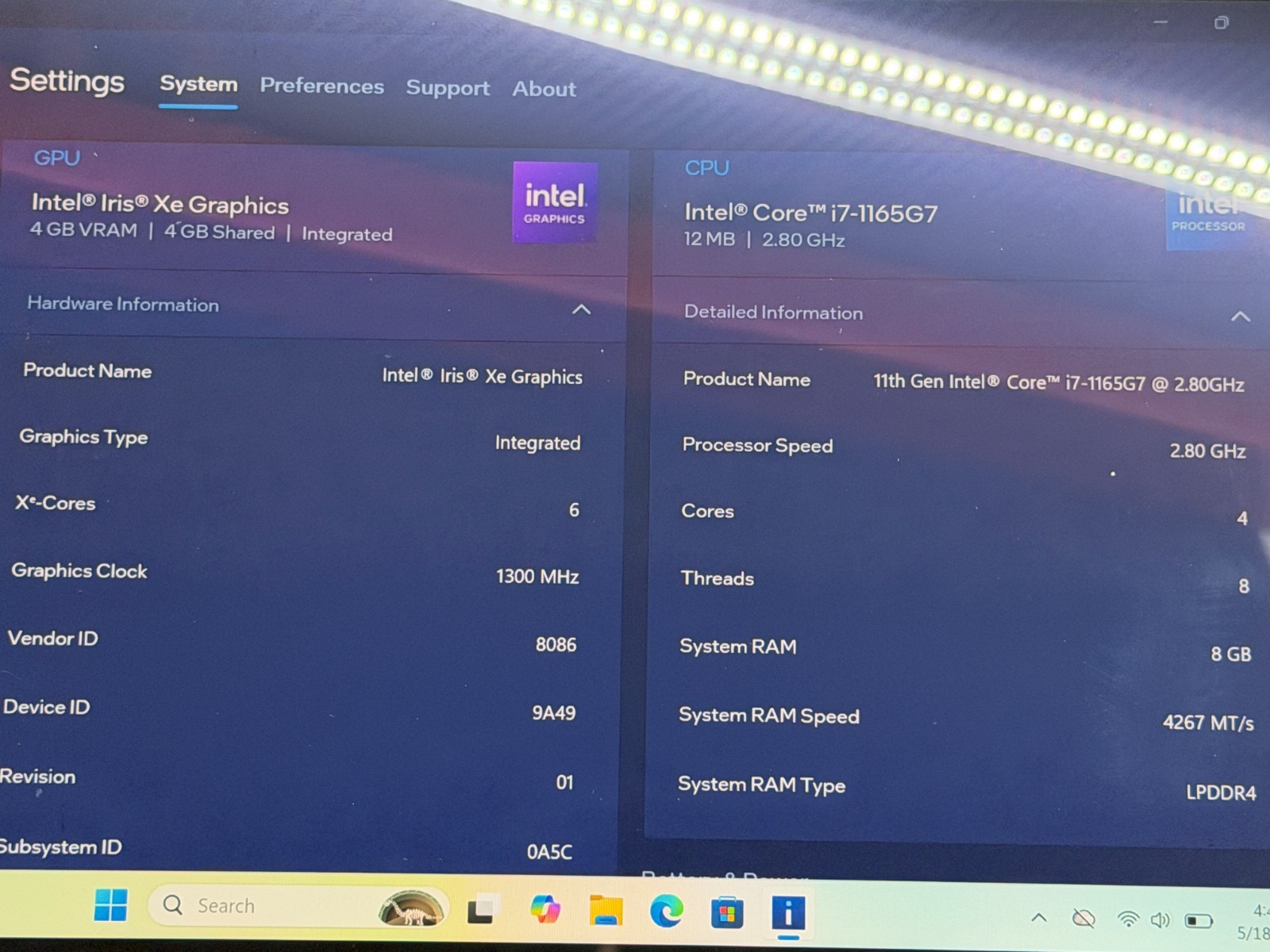 DELL XPS 13 9305 i7-1165G7@2.80GHz 8GB RAM 512GB NVMe W11H TOUCH