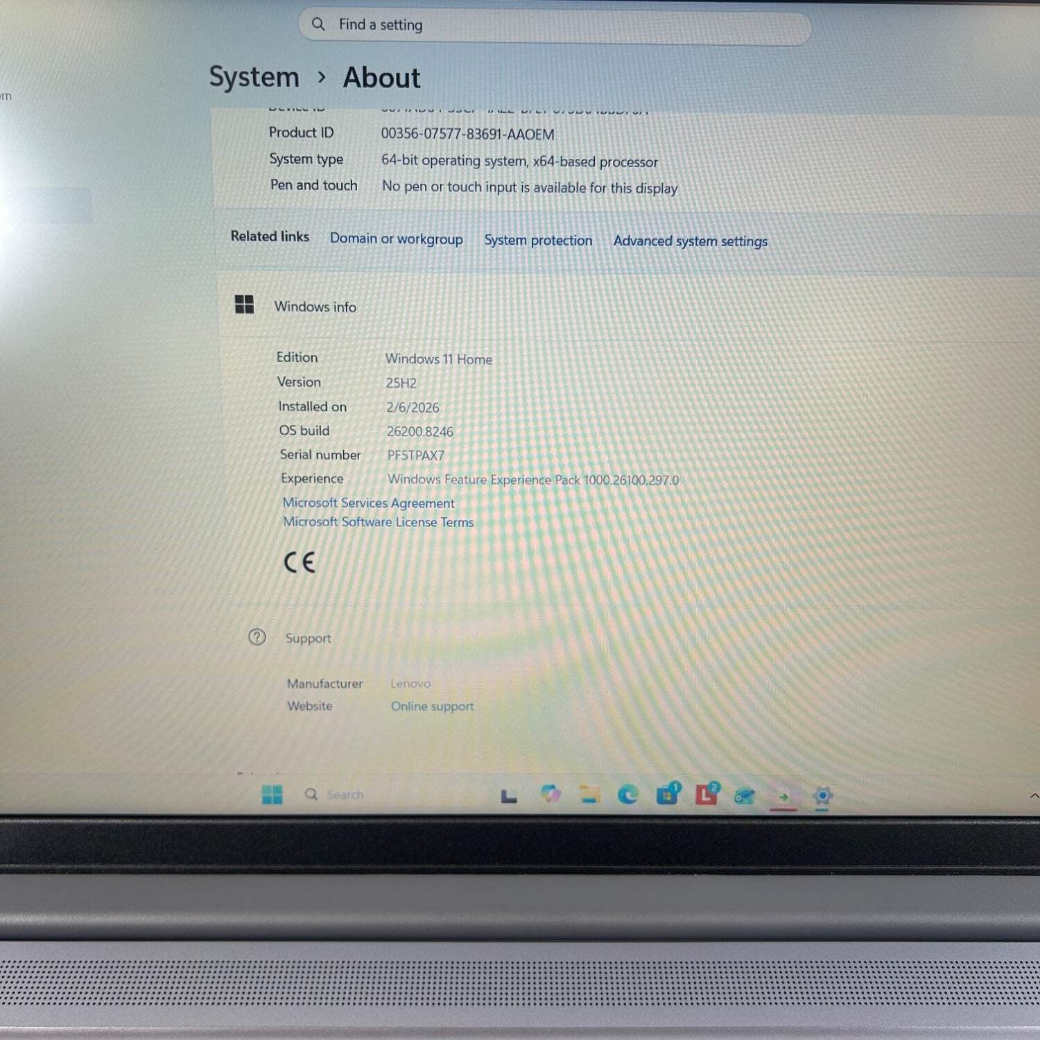 Lenovo IdeaPad 3 82XB 15.6″ i3-N305 1.8GHz 8GB RAM 128GB SSD