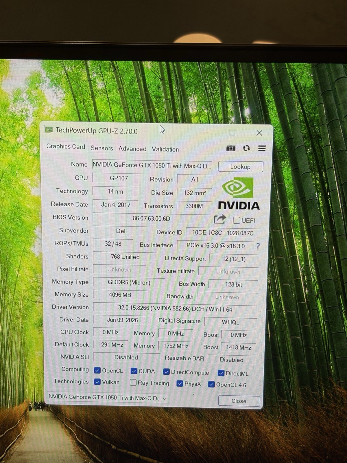 DELL XPS 15 9570 i7-8750H 32GB 1tb NVME GTX 1050TI LAPTOP *Good*