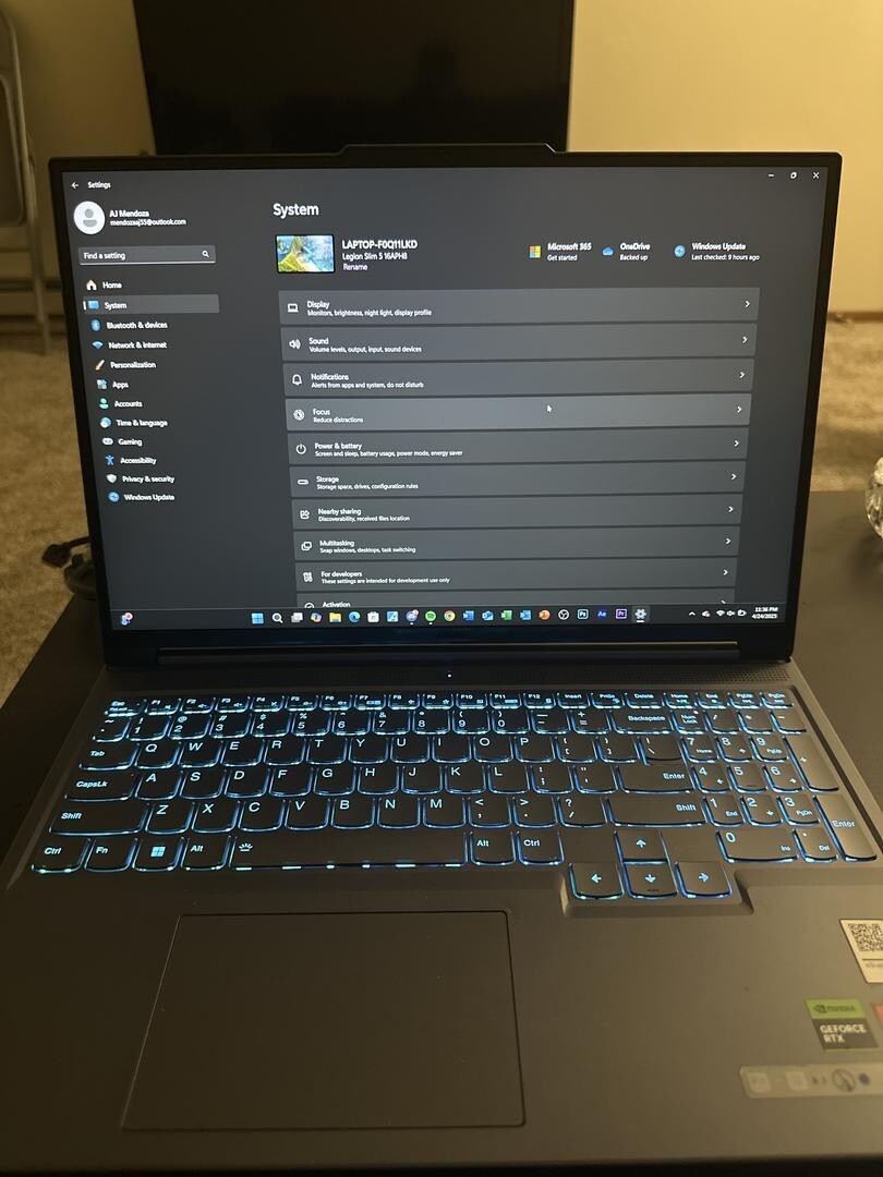 Lenovo Legion Slim 5 Gaming Laptop 16″ Ryzen 5 4.3GHz RTX 4060 16GB 1TB Win11