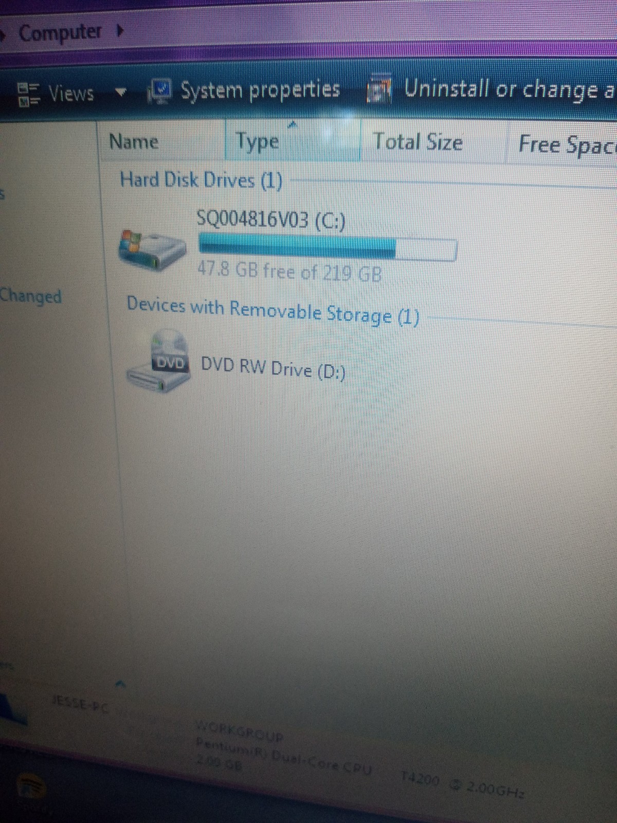 Toshiba Satellite PSLB8U-106061 Laptop Intel Pentium R Dual Core 2GB Working