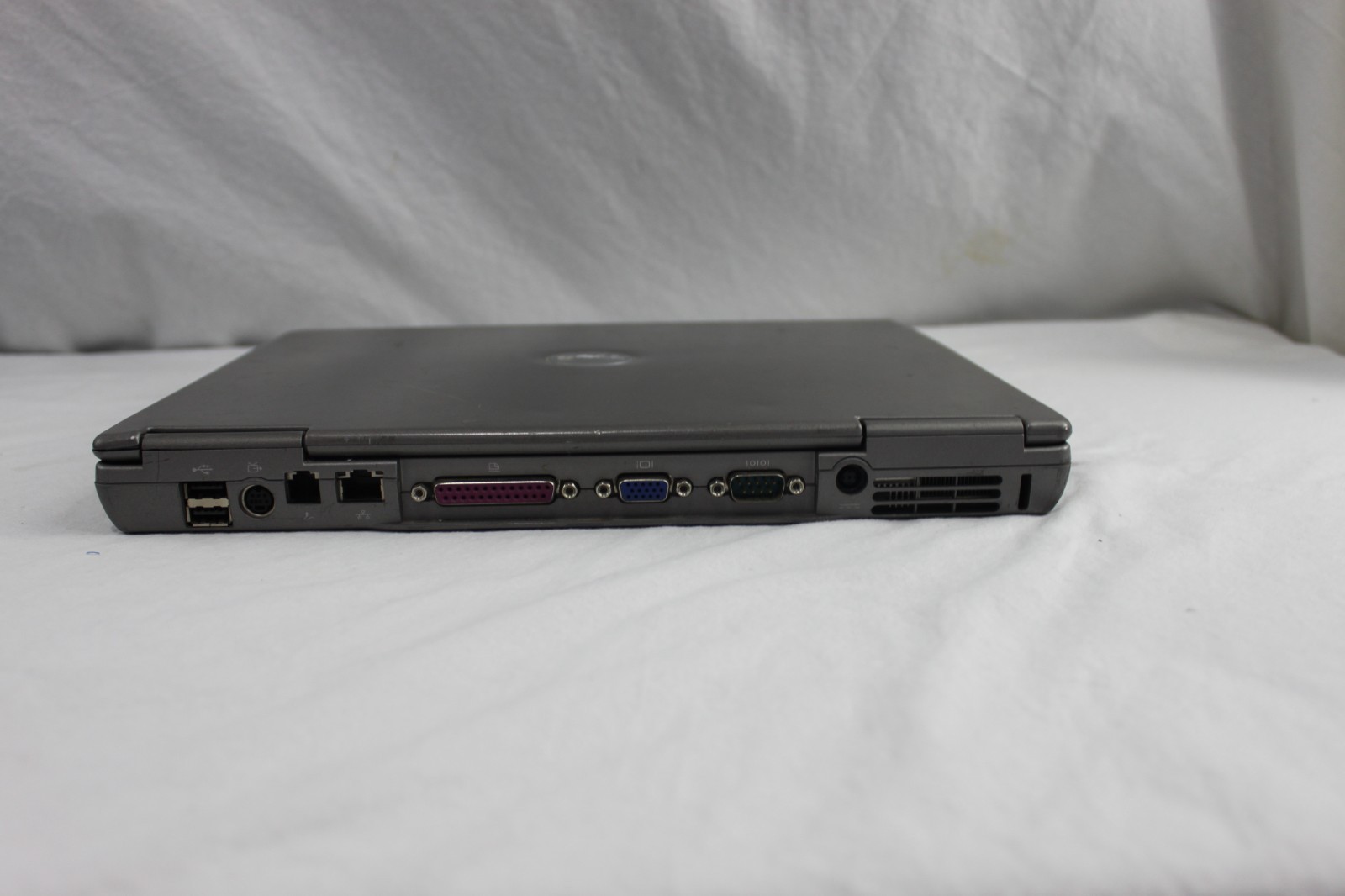 Dell Latitude D600 Laptop + Docking Station + Extra 60GB HDD – Tested Working